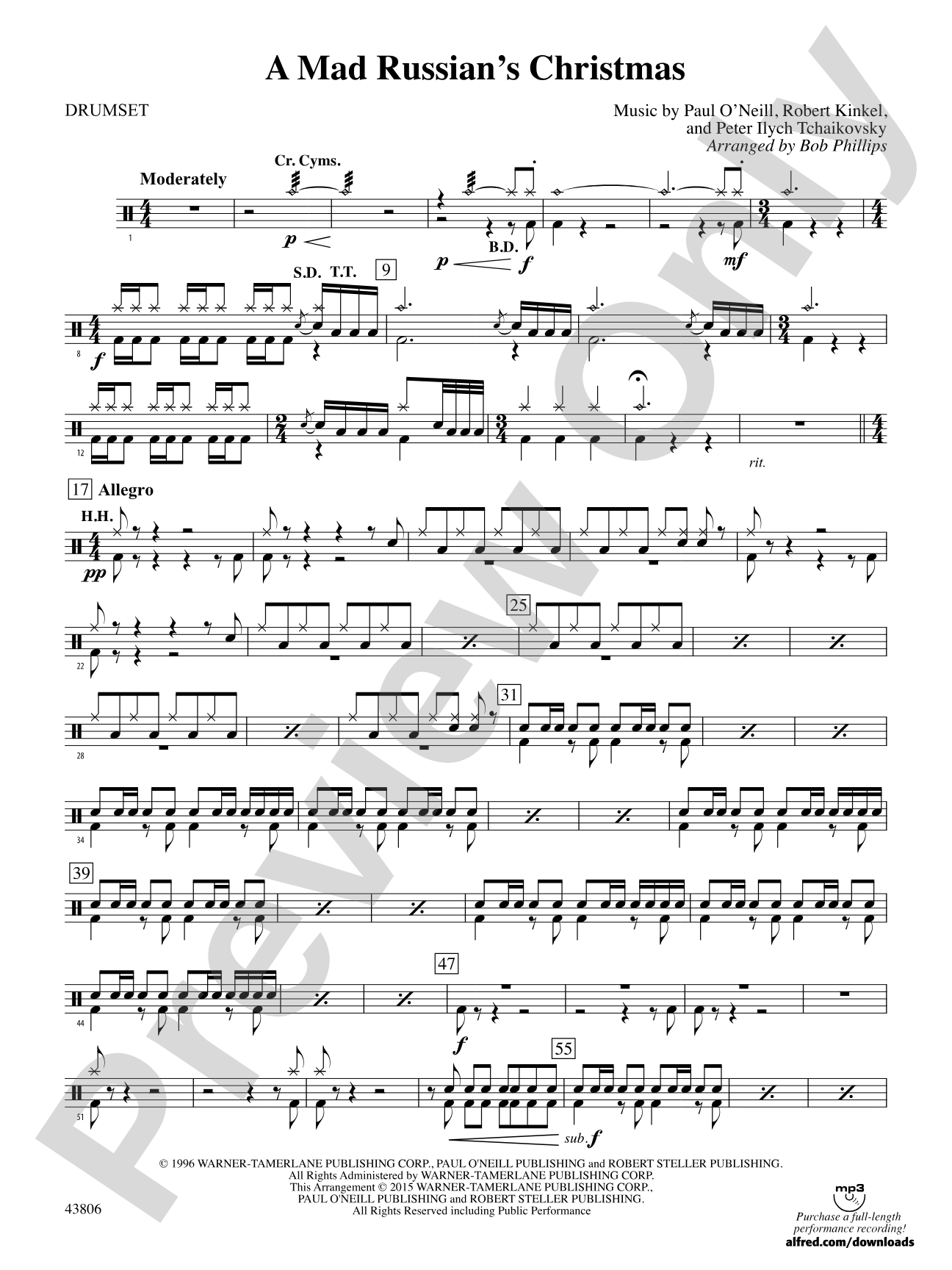 A Mad Russian's Christmas: Drums