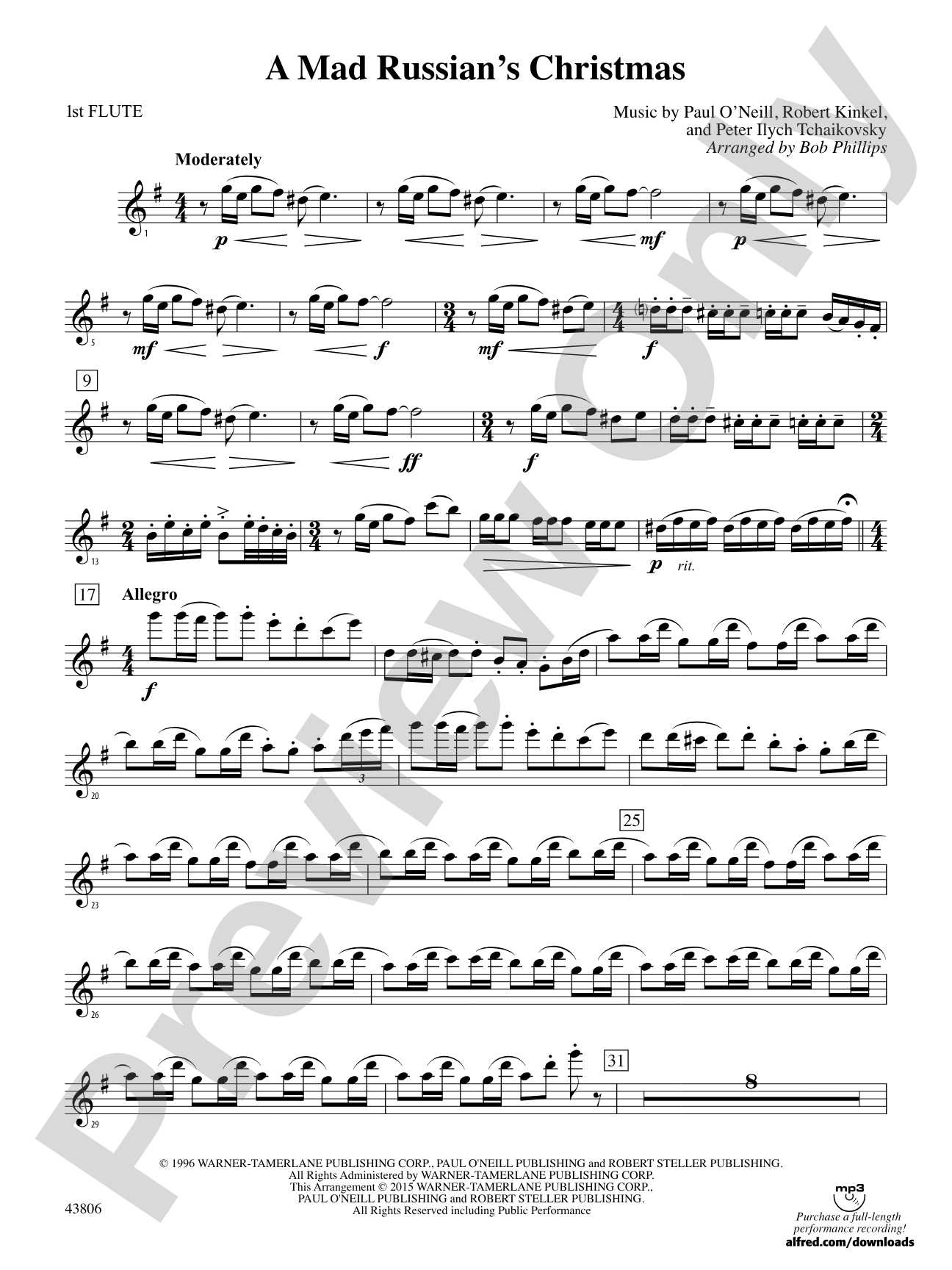 A Mad Russian's Christmas: Flute