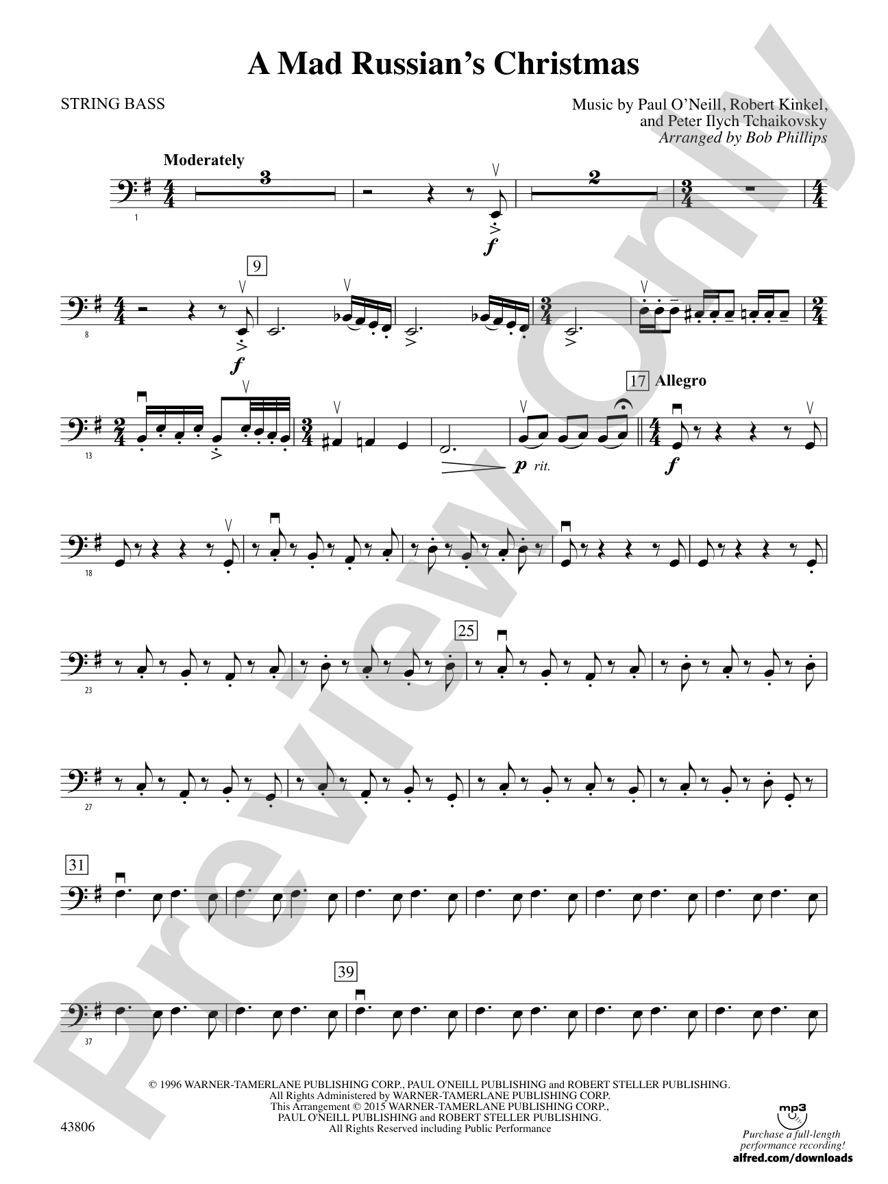 A Mad Russian's Christmas: String Bass