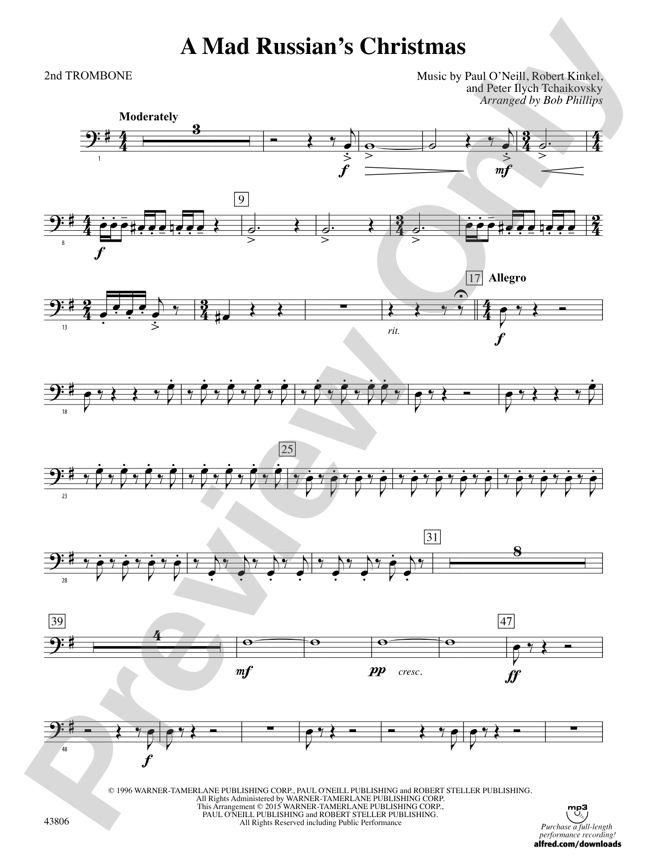 A Mad Russian's Christmas: 2nd Trombone