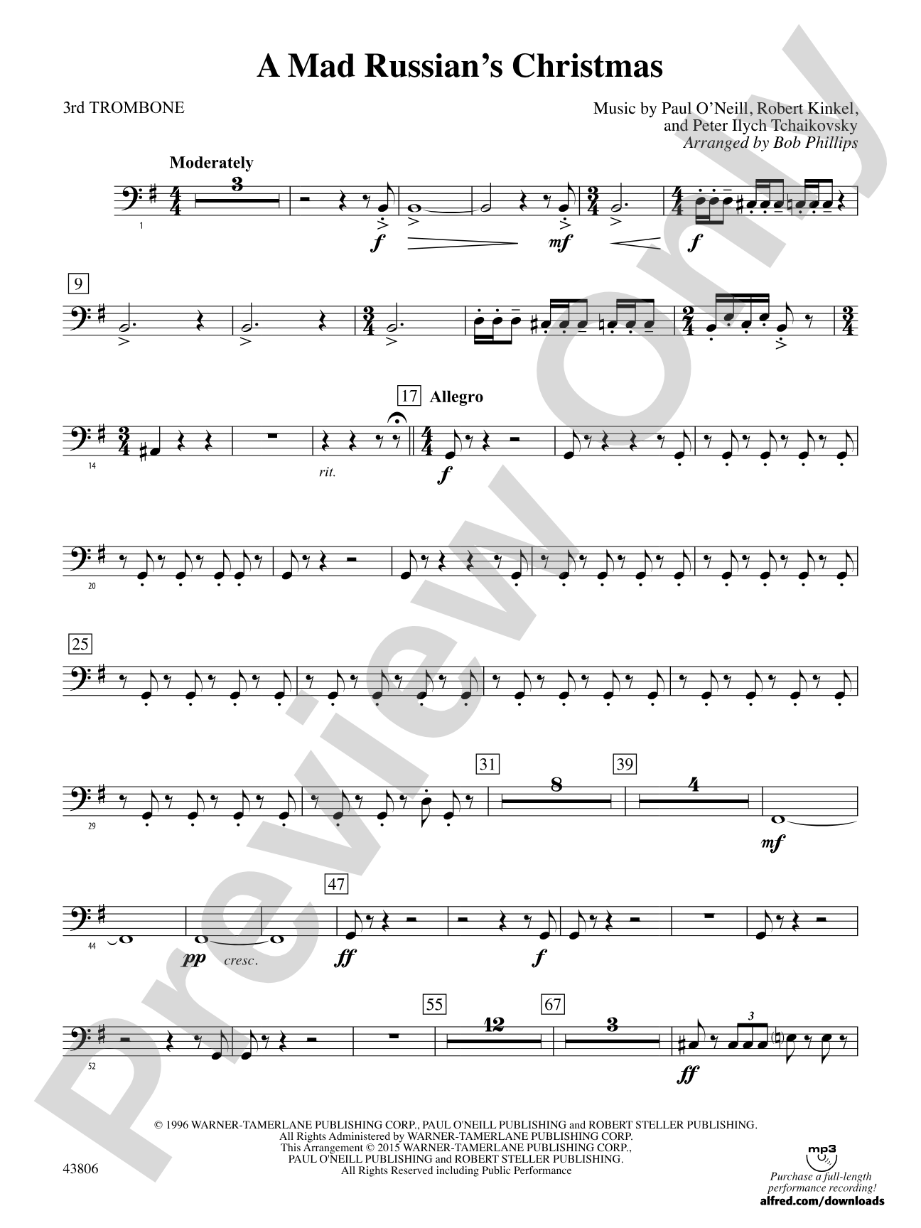 A Mad Russian's Christmas: 3rd Trombone