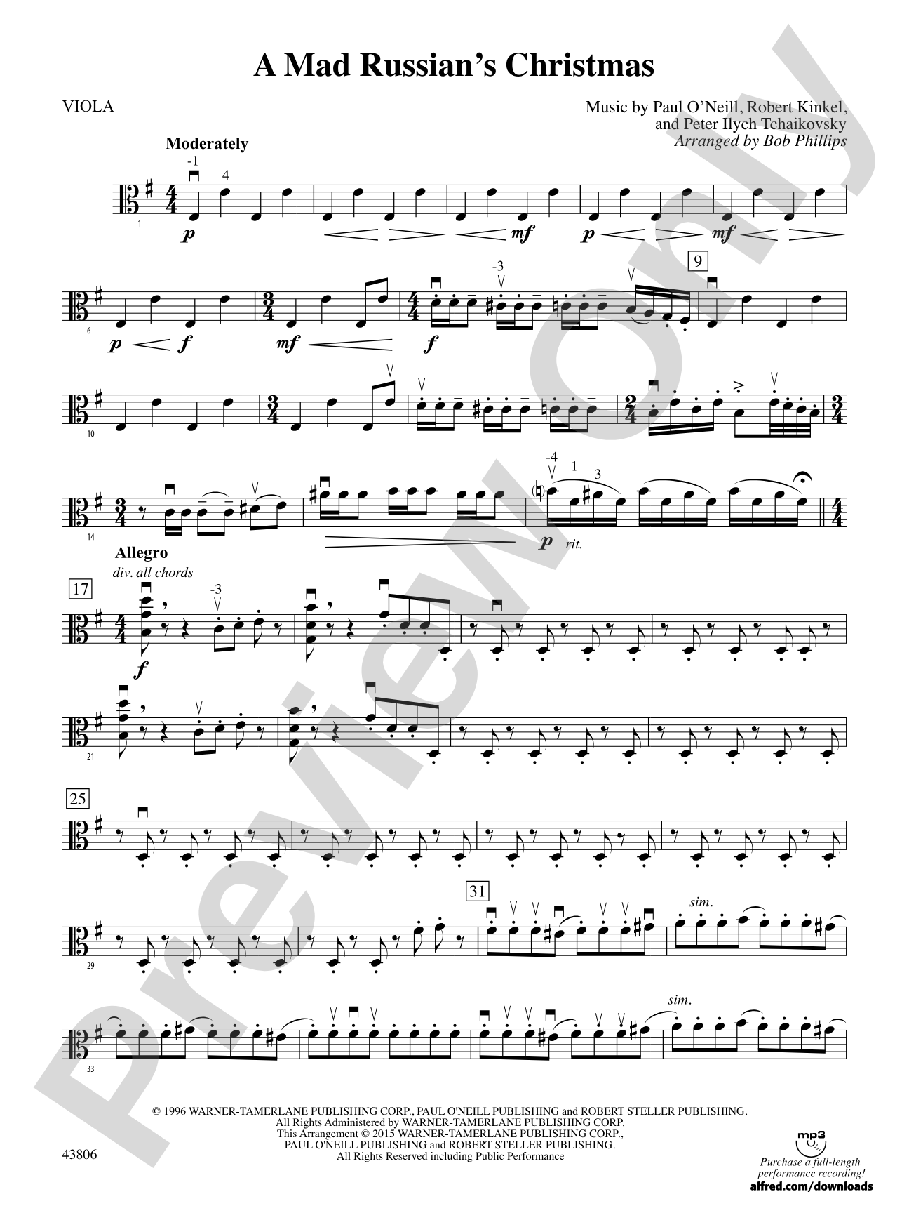 A Mad Russian's Christmas: Viola