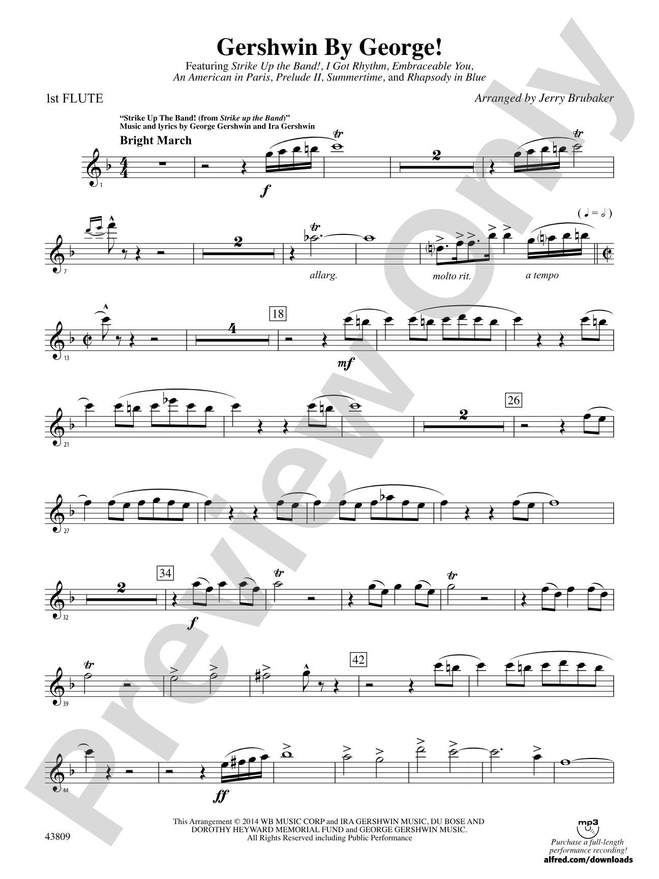 Gershwin by George!: Flute