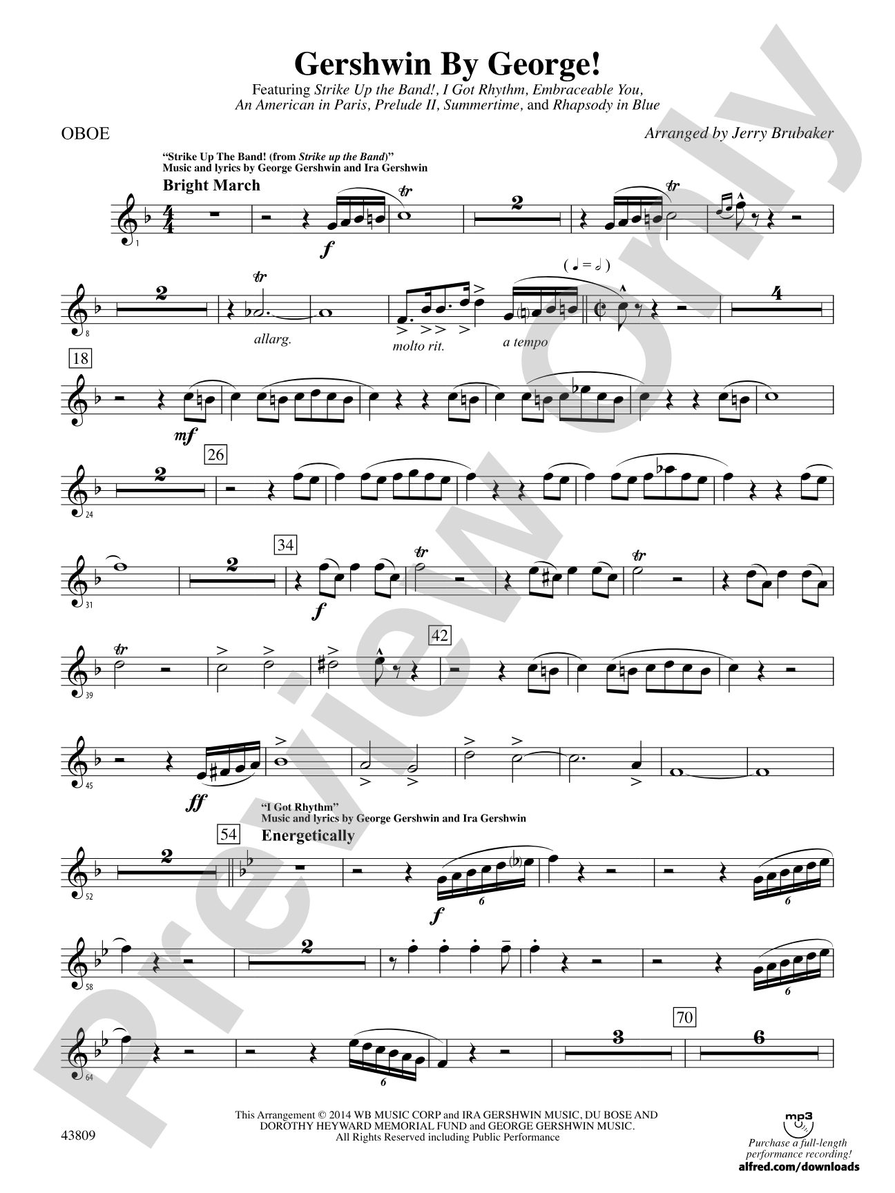 Gershwin by George!: Oboe