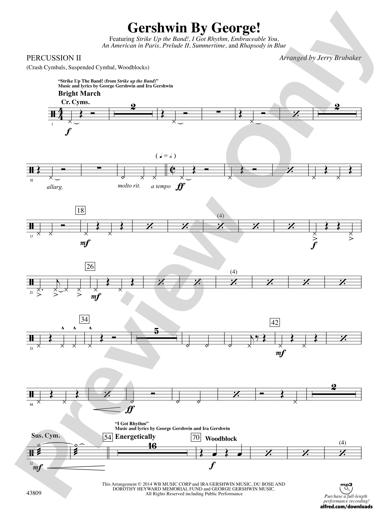 Gershwin by George!: 2nd Percussion