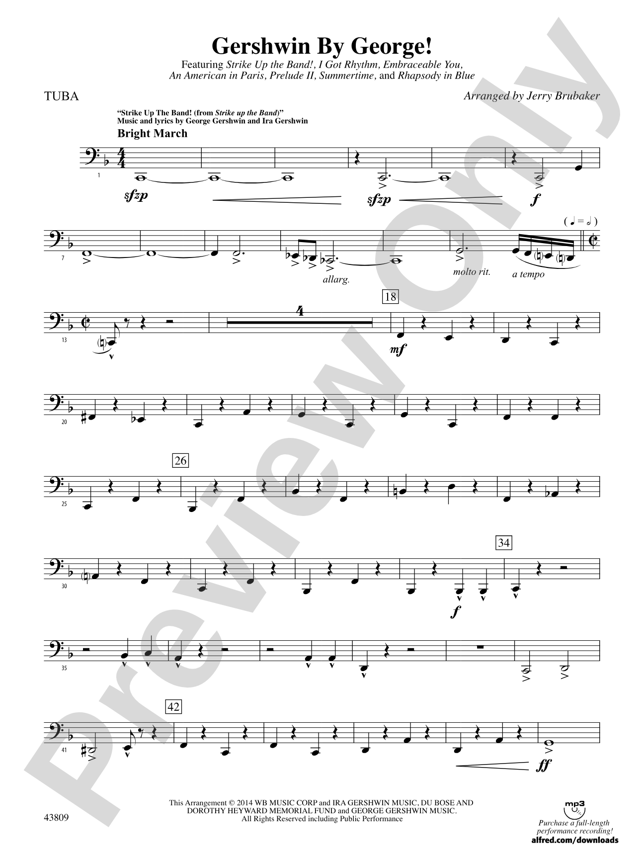 Gershwin by George!: Tuba