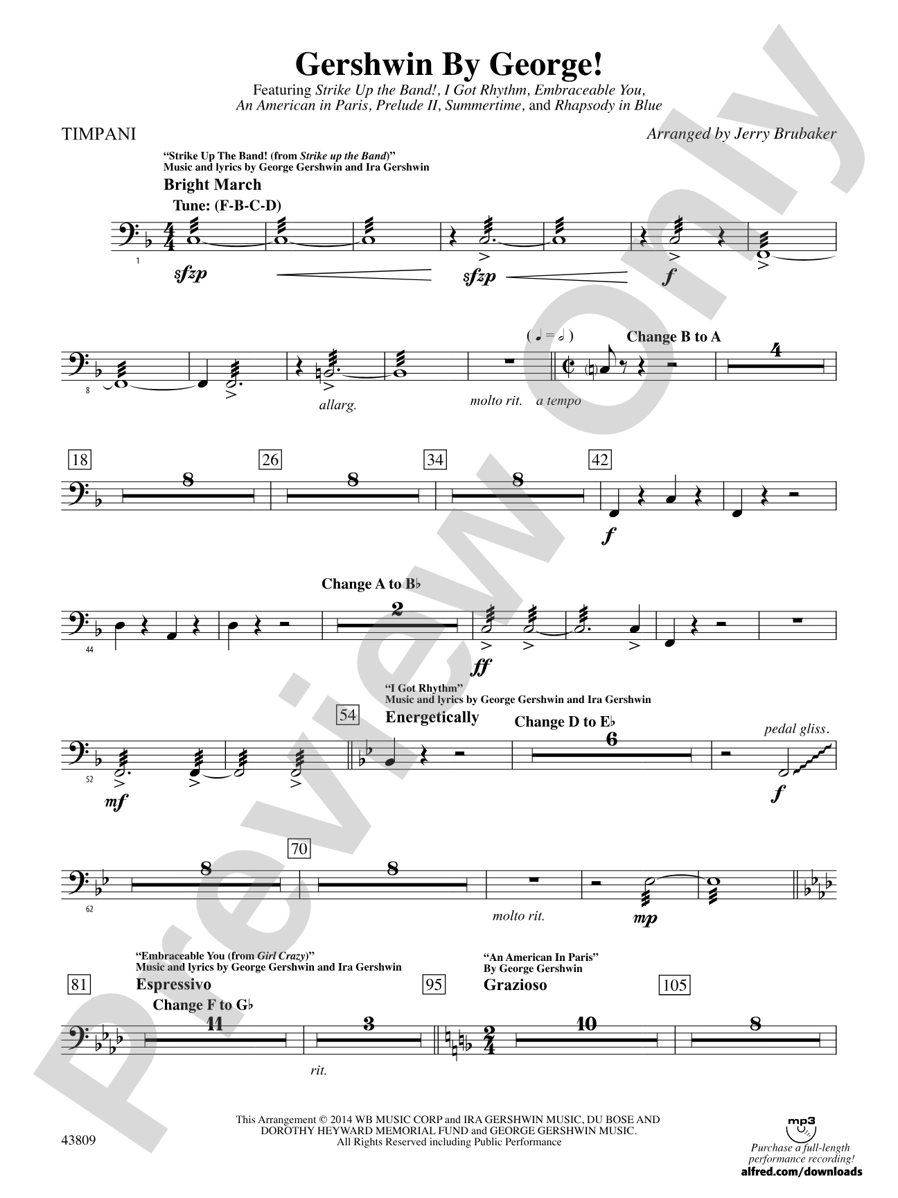 Gershwin by George!: Timpani