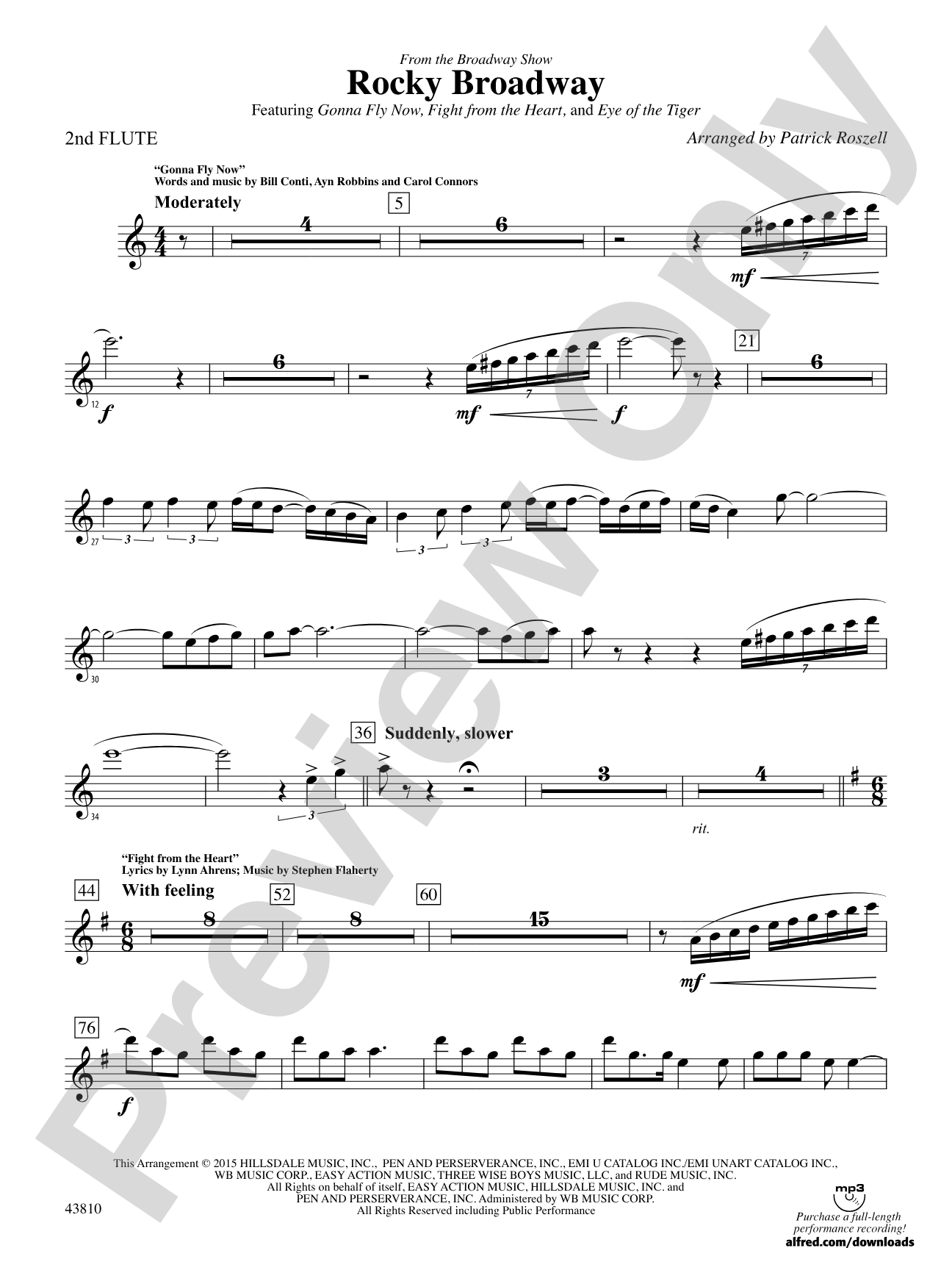 Rocky Broadway: 2nd Flute