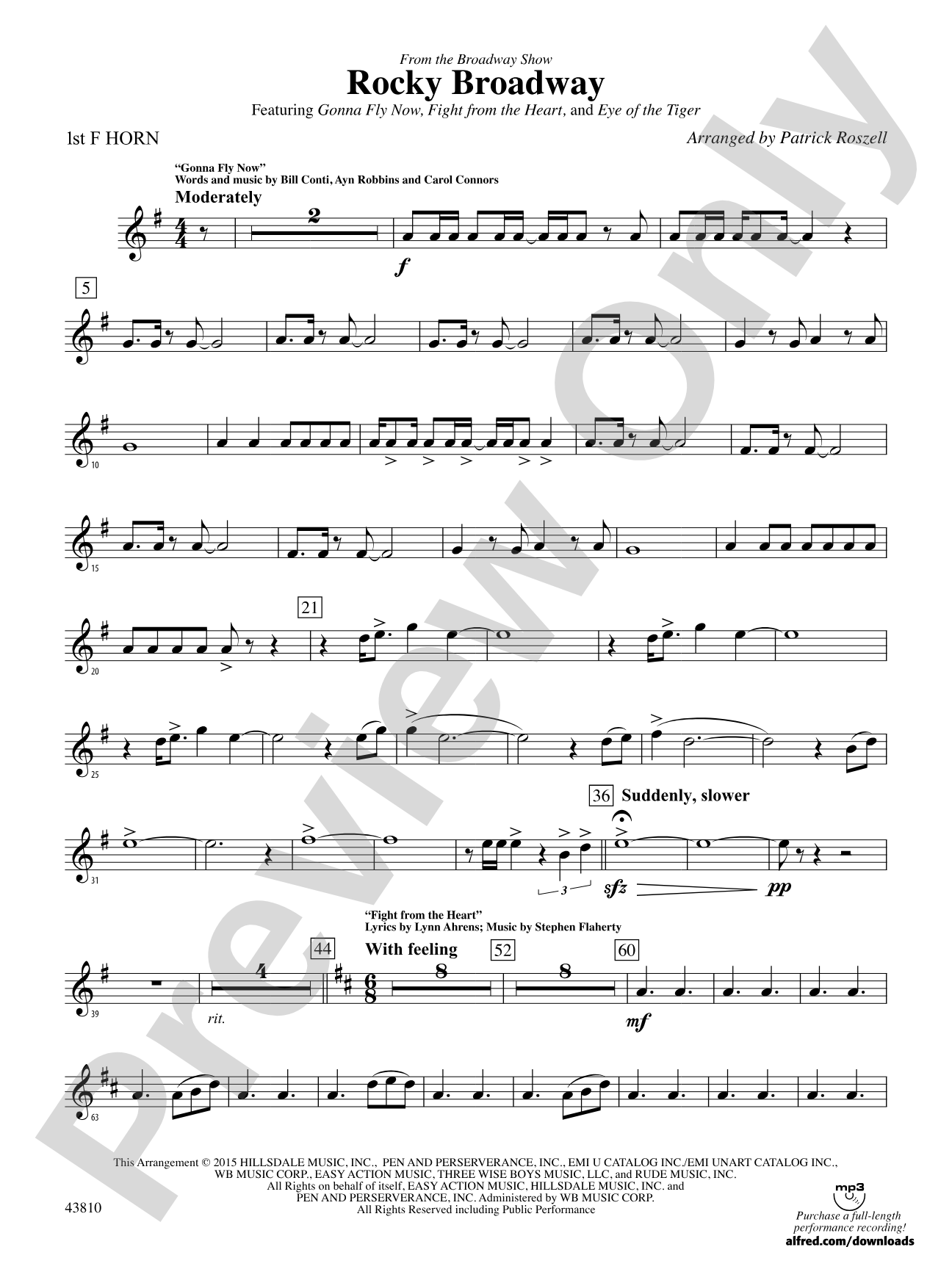 Rocky Broadway: 1st F Horn