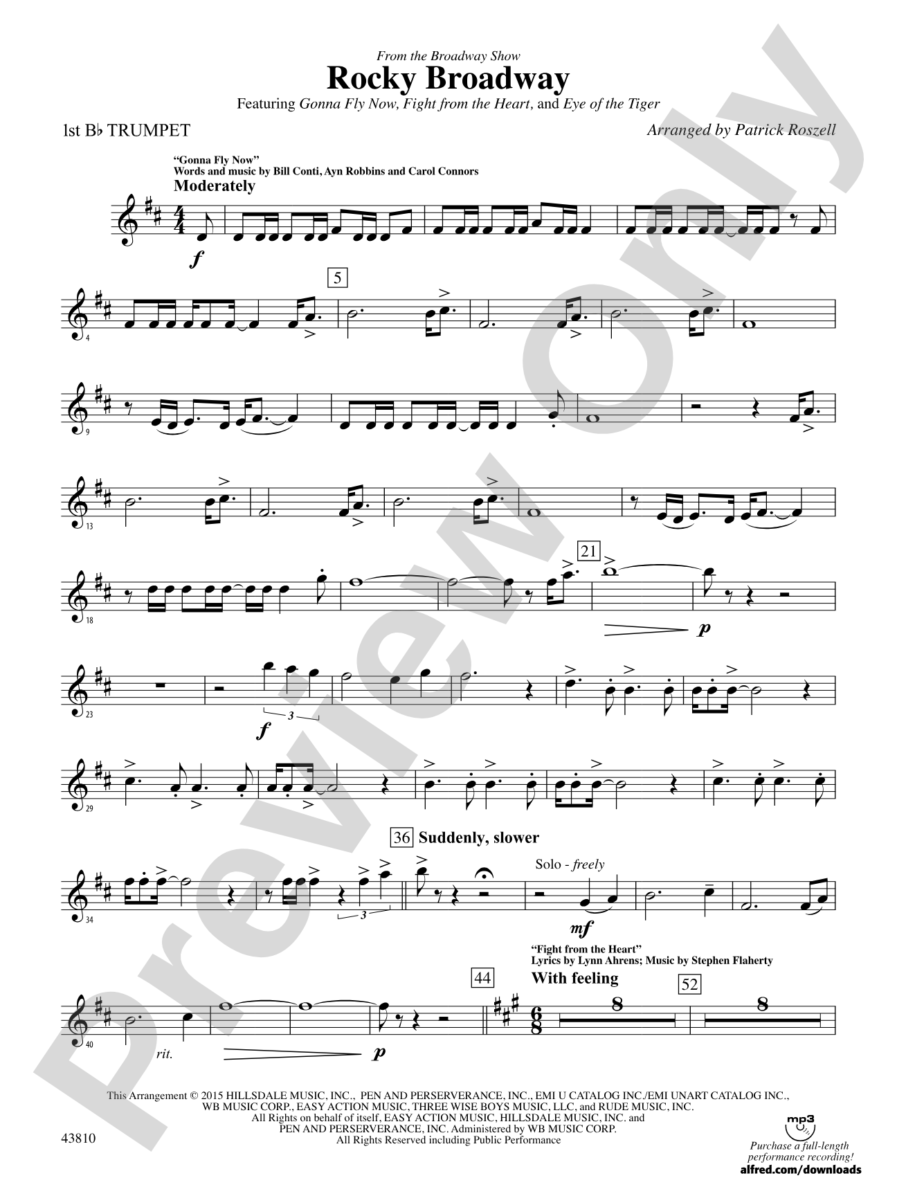 Rocky Broadway: 1st B-flat Trumpet