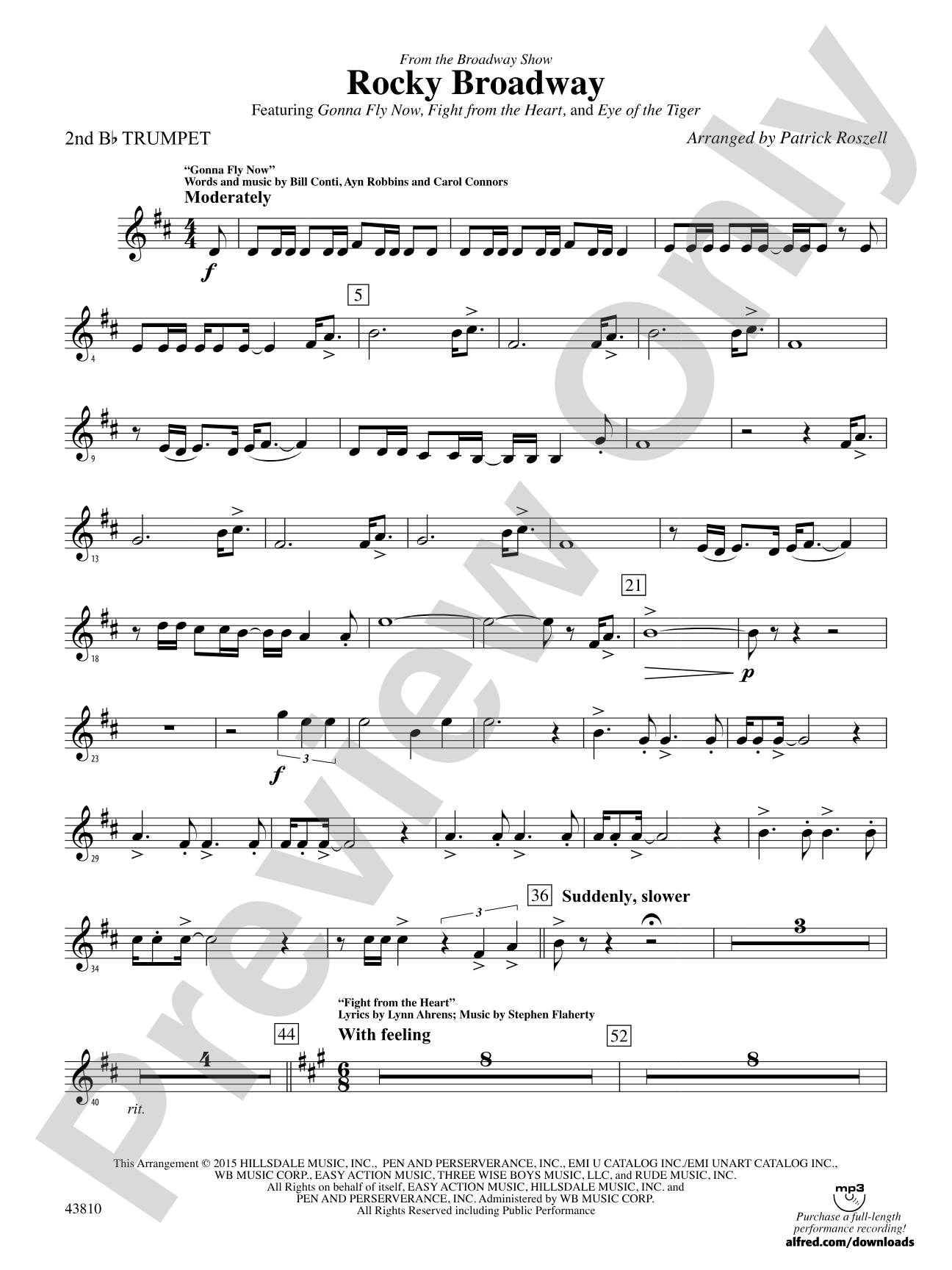 Rocky Broadway: 2nd B-flat Trumpet