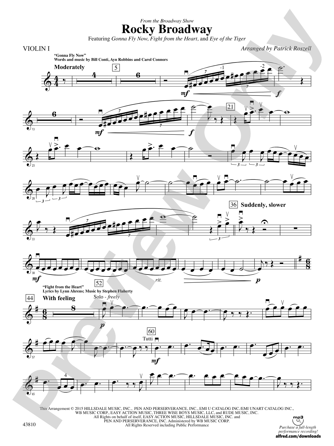 Rocky Broadway: 1st Violin