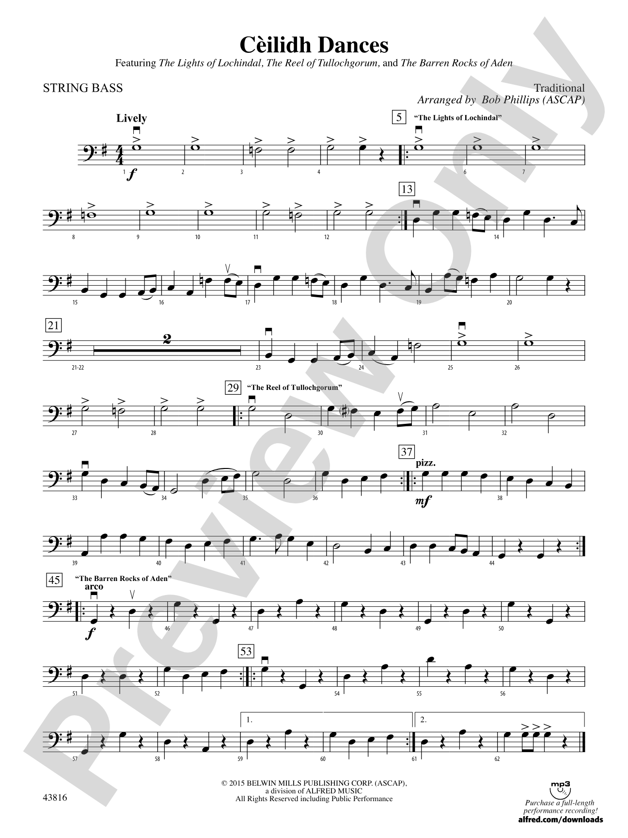 Cèilidh Dances: String Bass