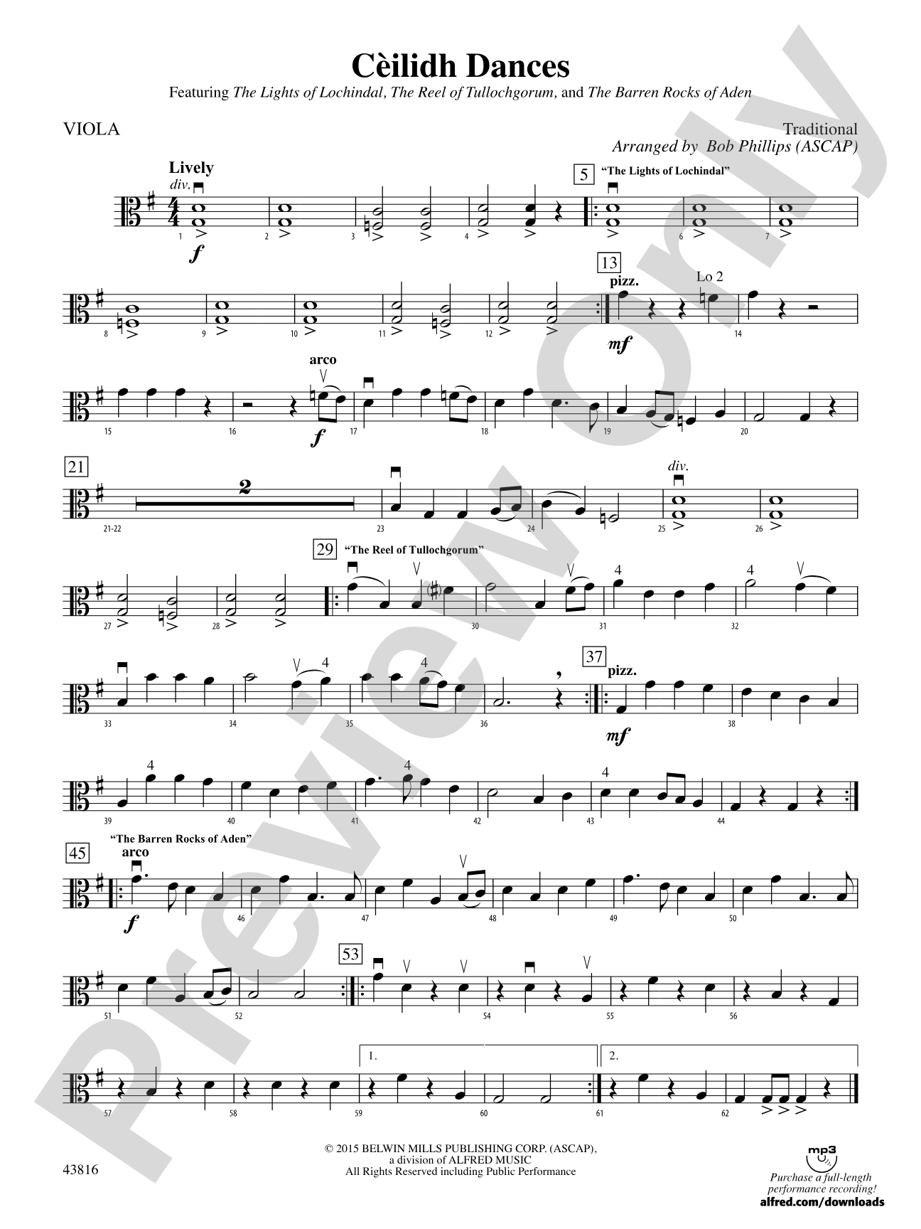 Cèilidh Dances: Viola