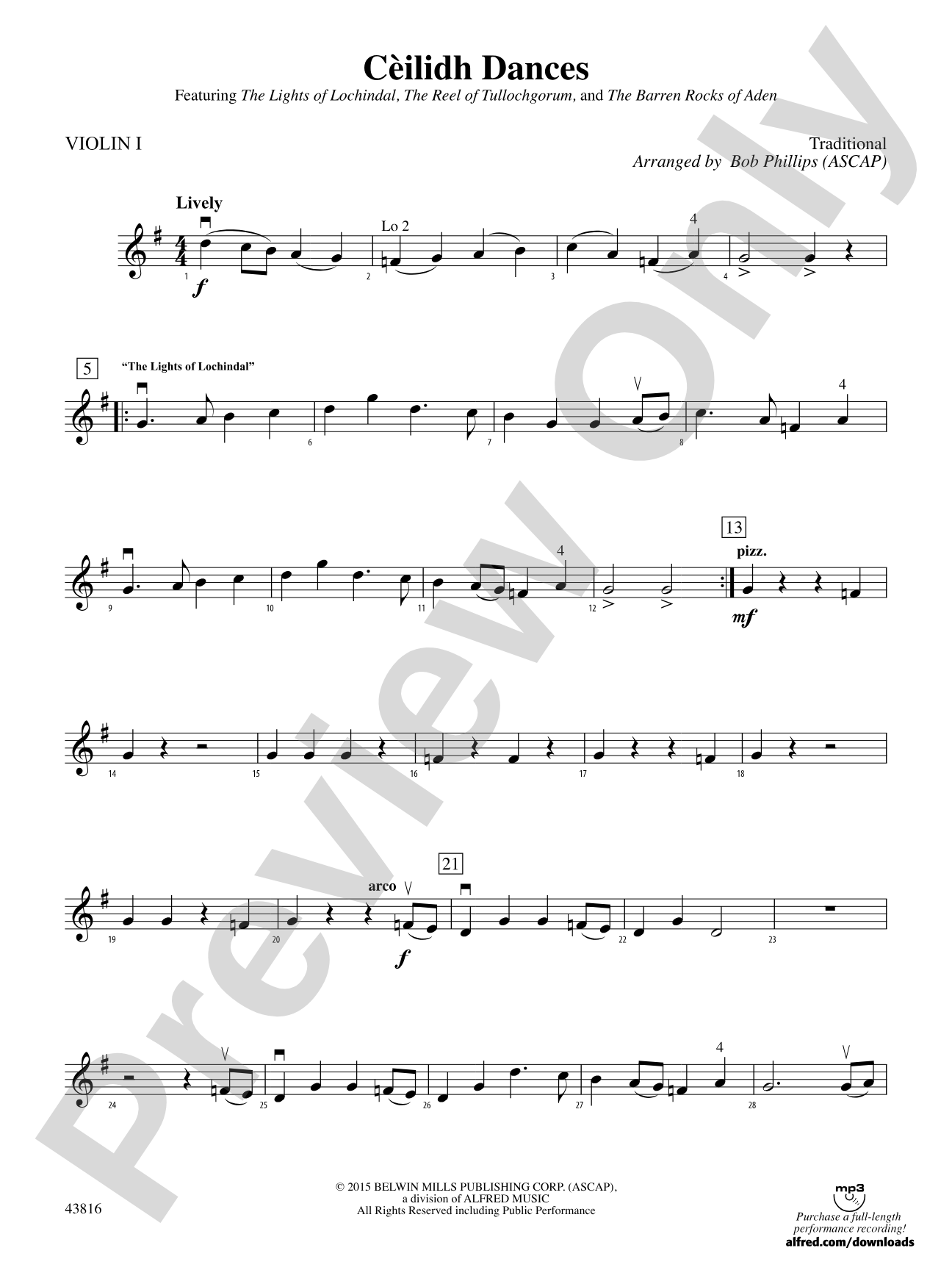 Cèilidh Dances: 1st Violin
