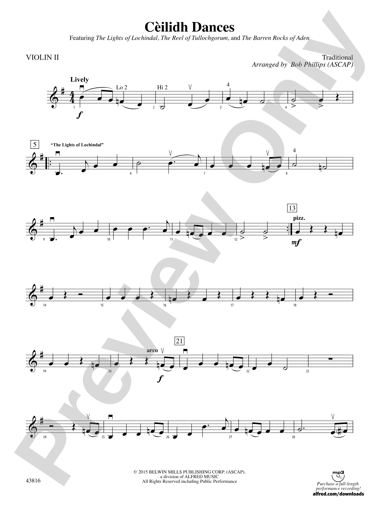 Cèilidh Dances: 2nd Violin