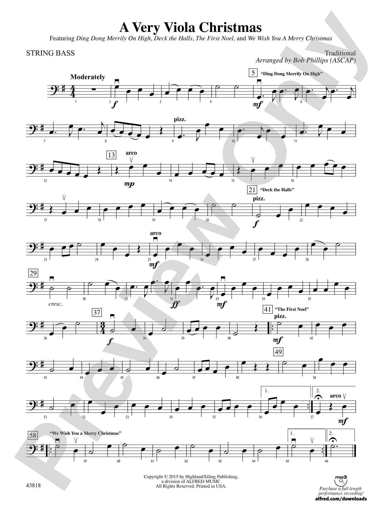 A Very Viola Christmas: String Bass