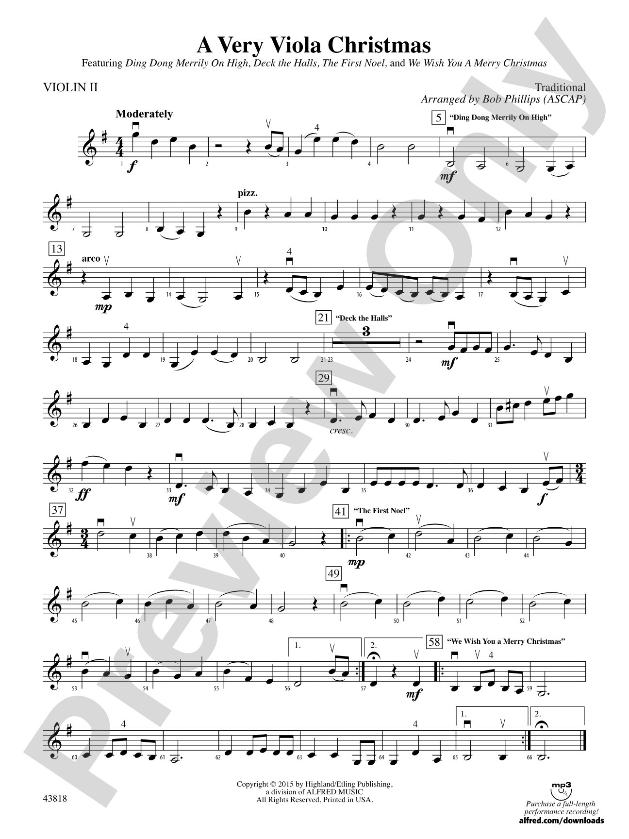 A Very Viola Christmas: 2nd Violin