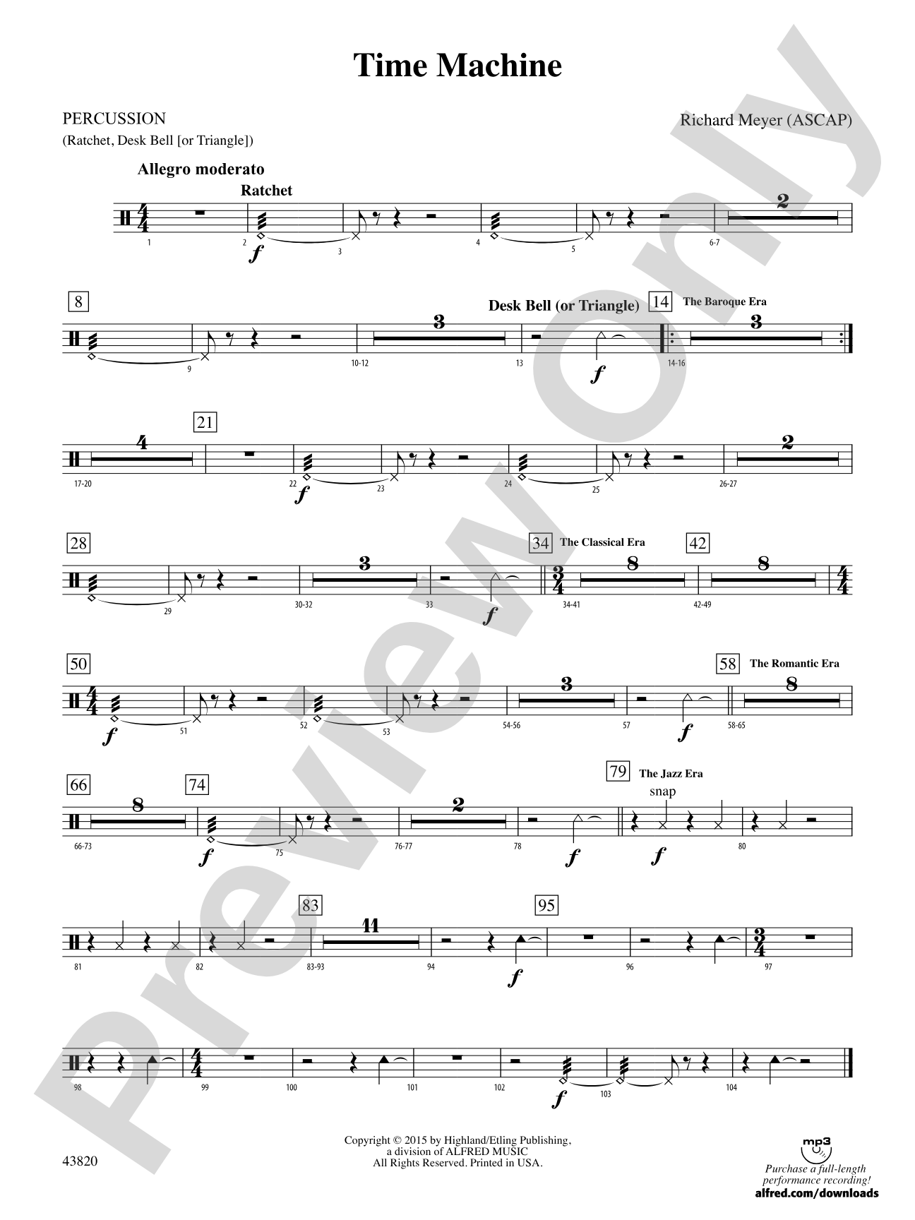 Time Machine: 1st Percussion