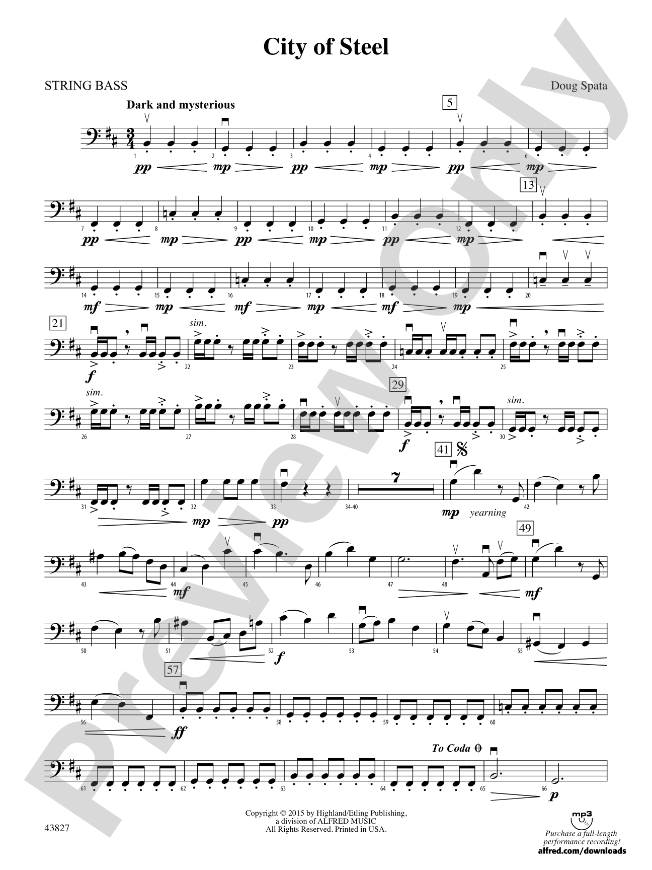 City of Steel: String Bass