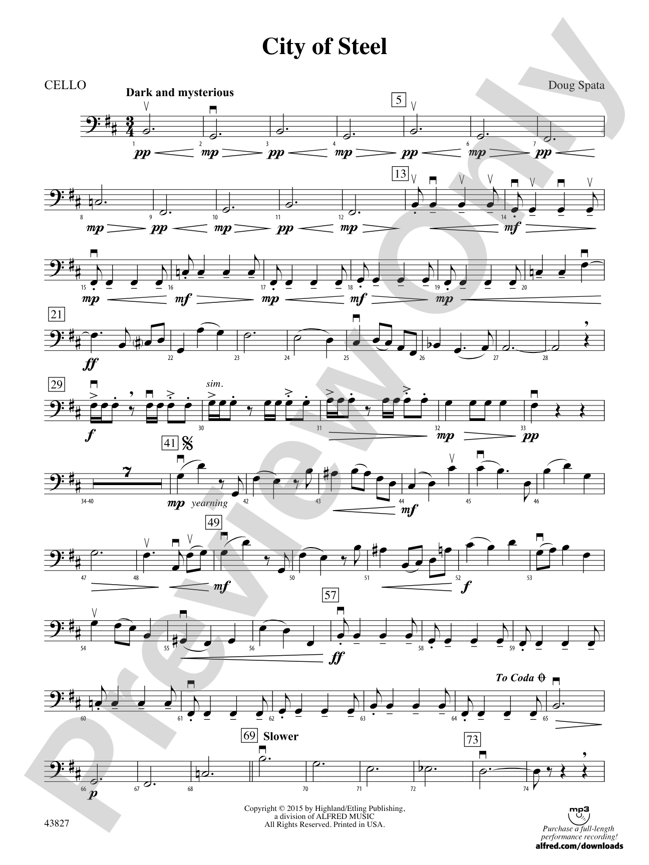 City of Steel: Cello