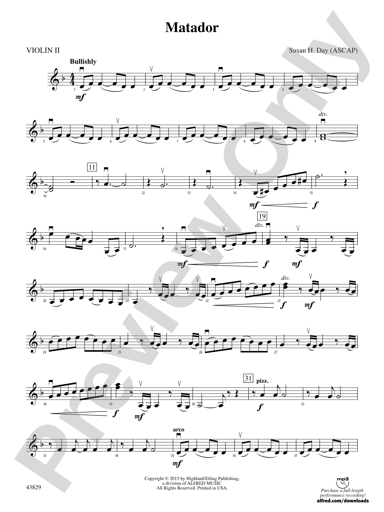 Matador: 2nd Violin