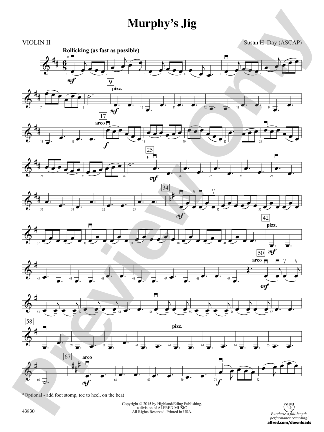 Murphy's Jig: 2nd Violin