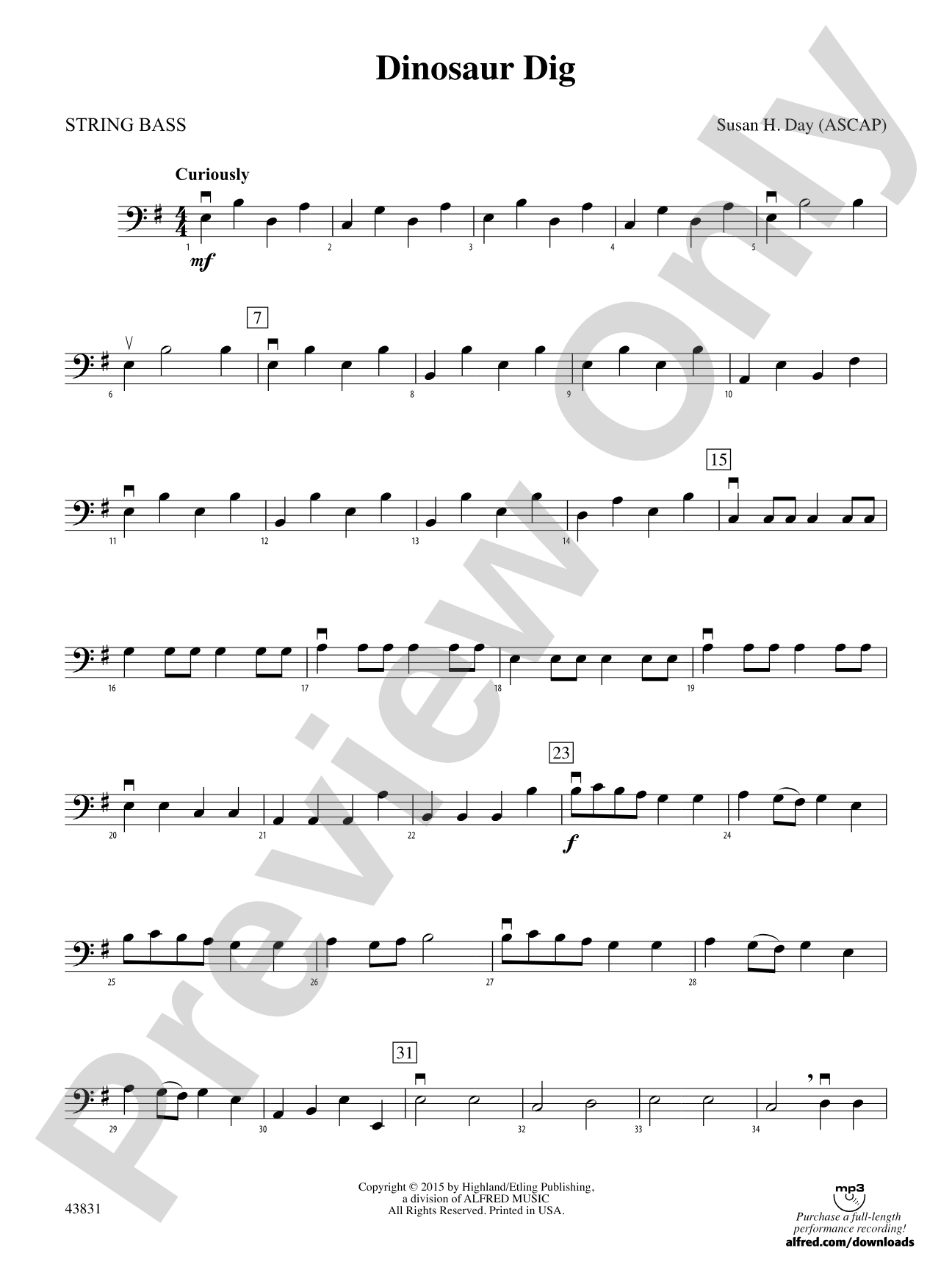 Dinosaur Dig: String Bass