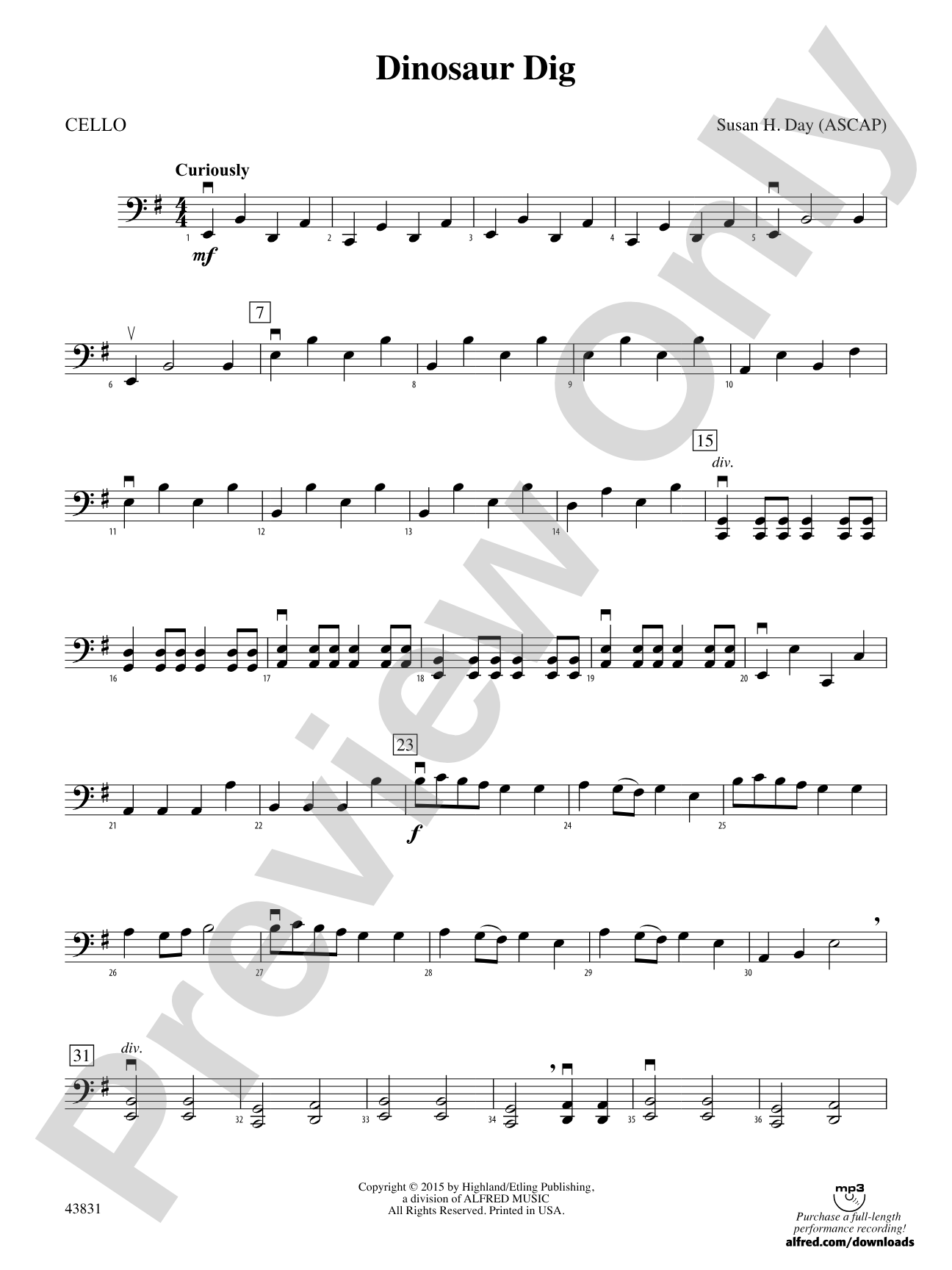 Dinosaur Dig: Cello