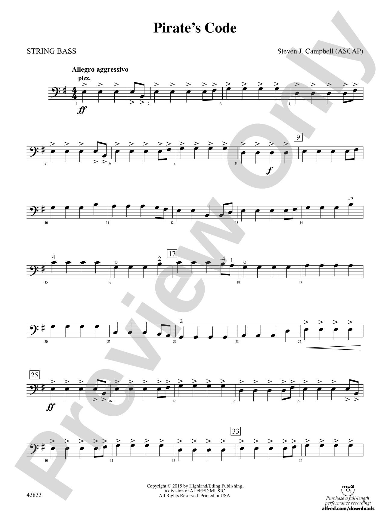 Pirate's Code: String Bass
