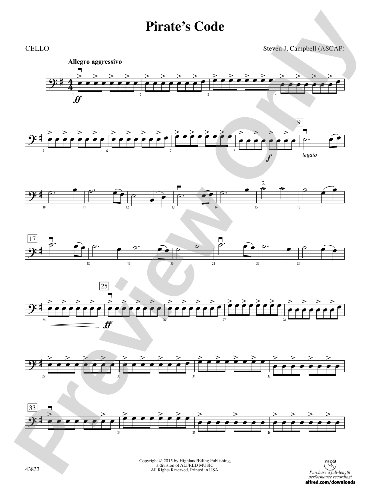 Pirate's Code: Cello