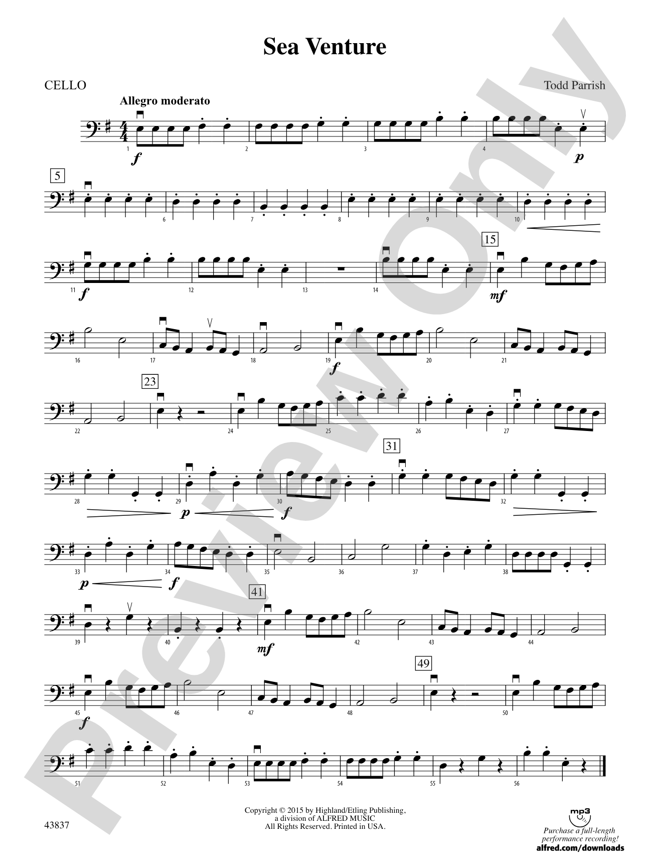 Sea Venture: Cello