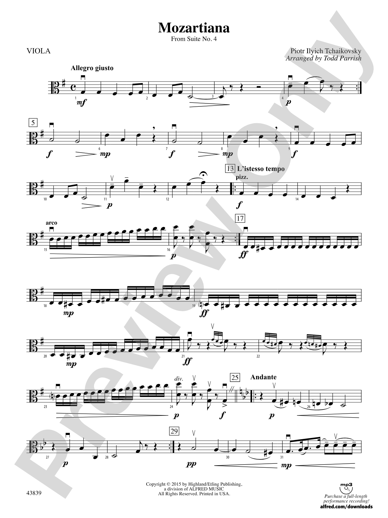 Mozartiana: Viola