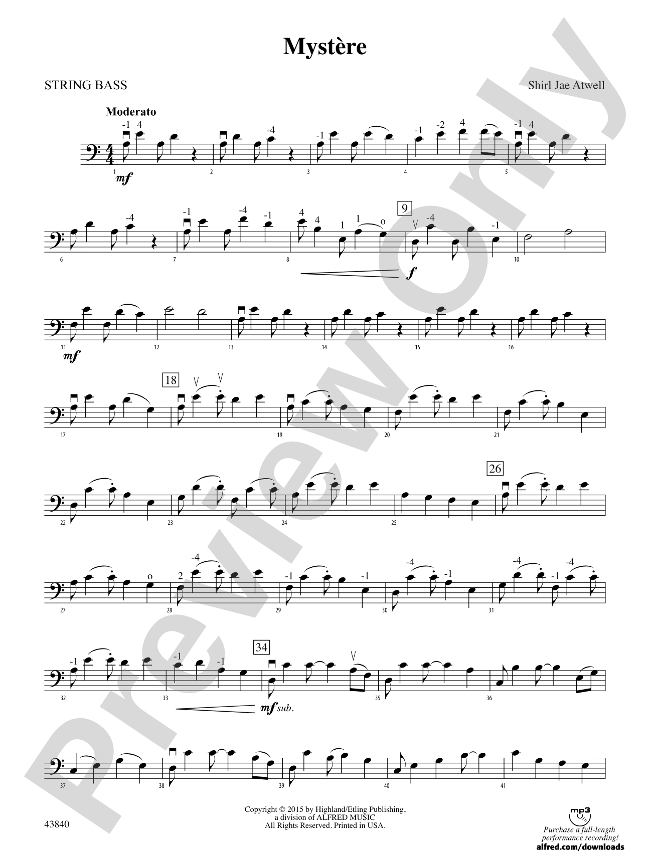 Mystère: String Bass