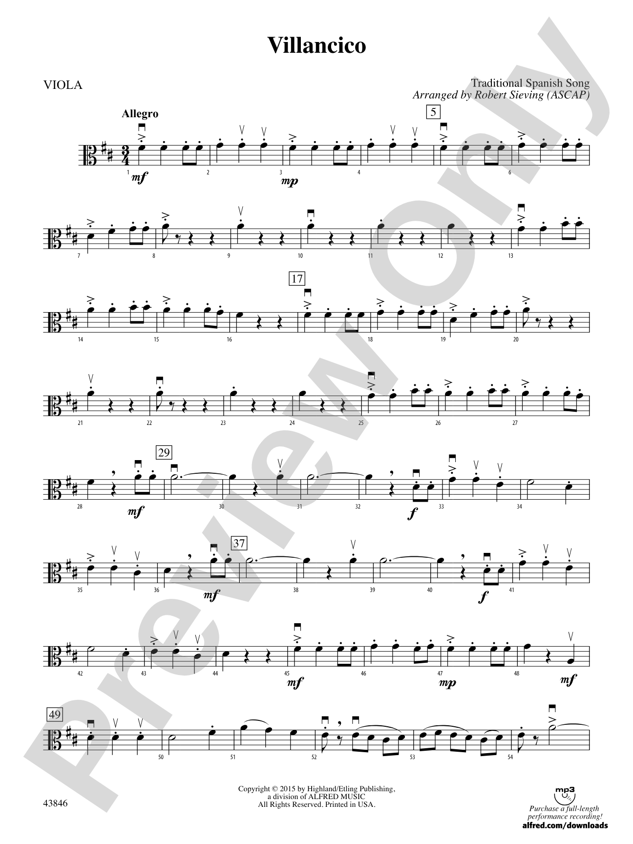 Villancico: Viola
