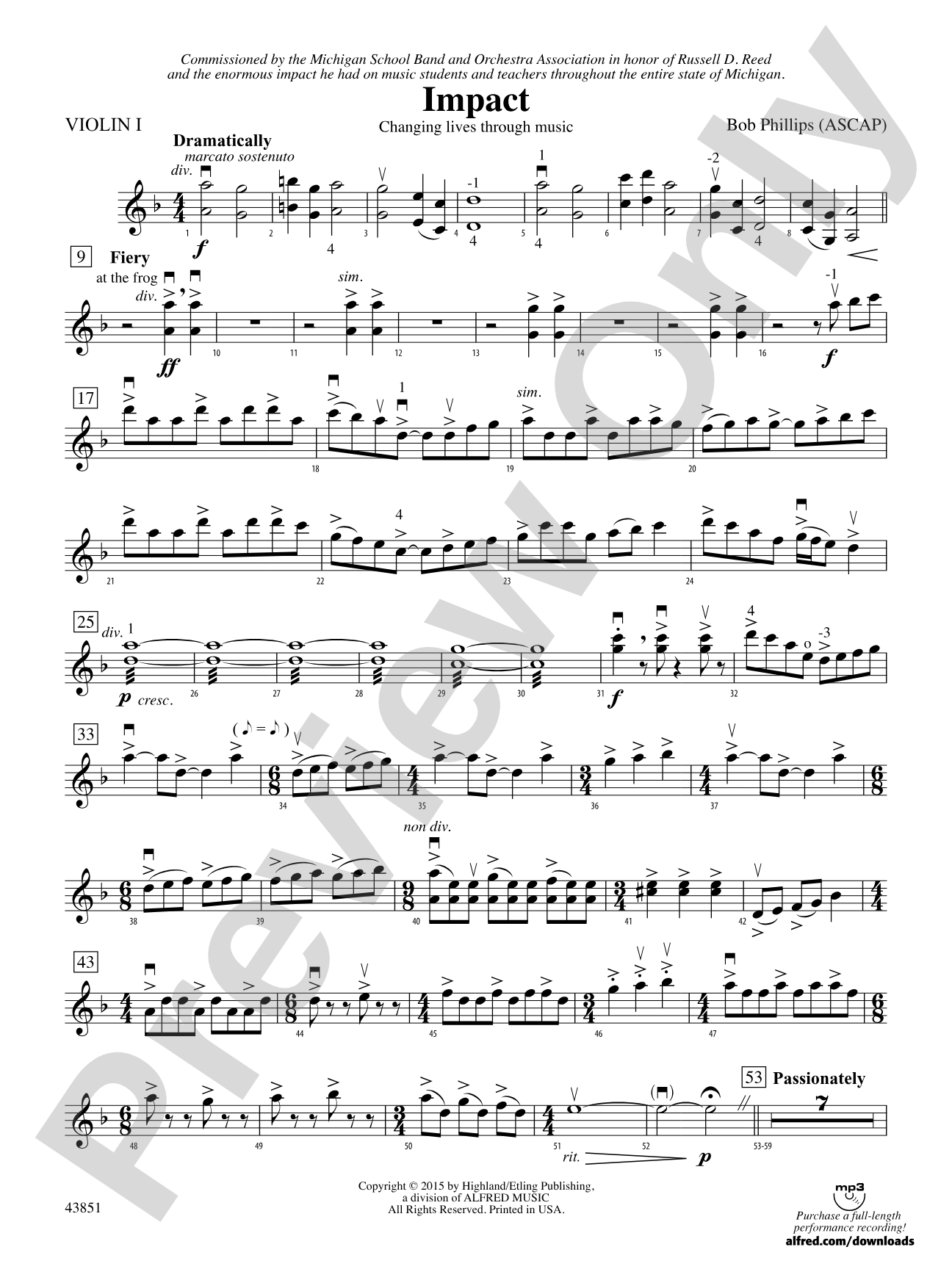 Impact: 1st Violin