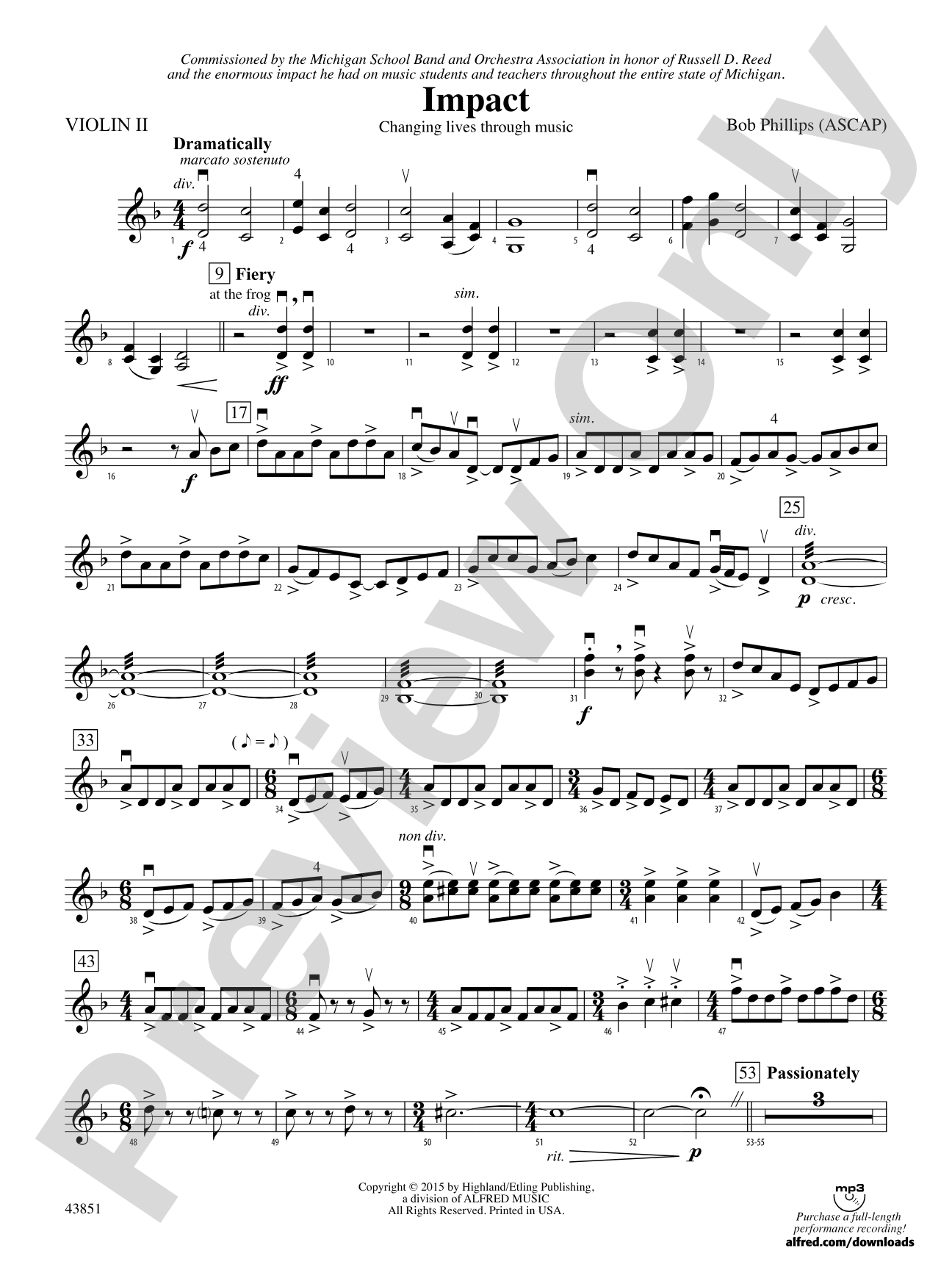 Impact: 2nd Violin