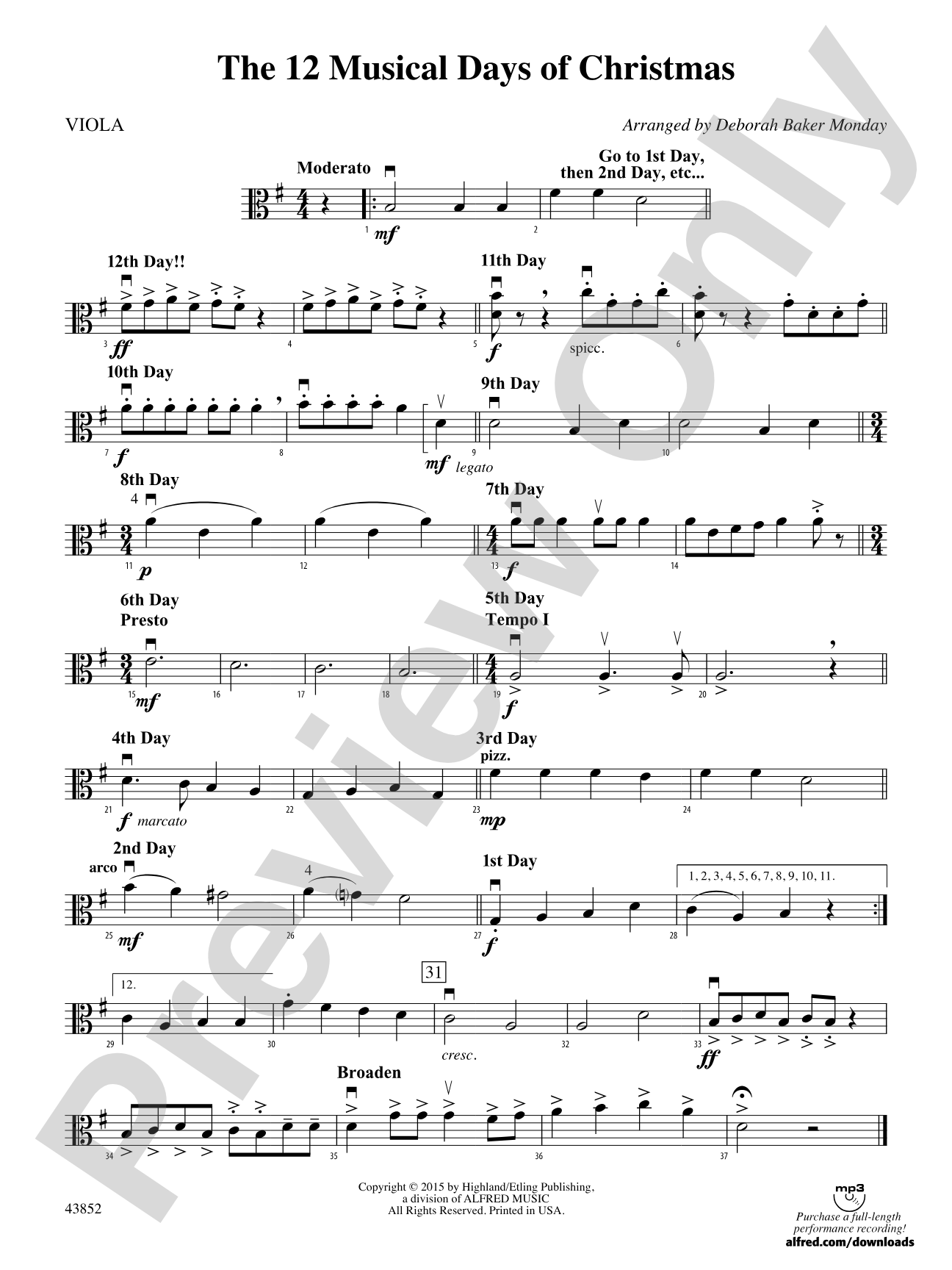 The 12 Musical Days of Christmas: Viola