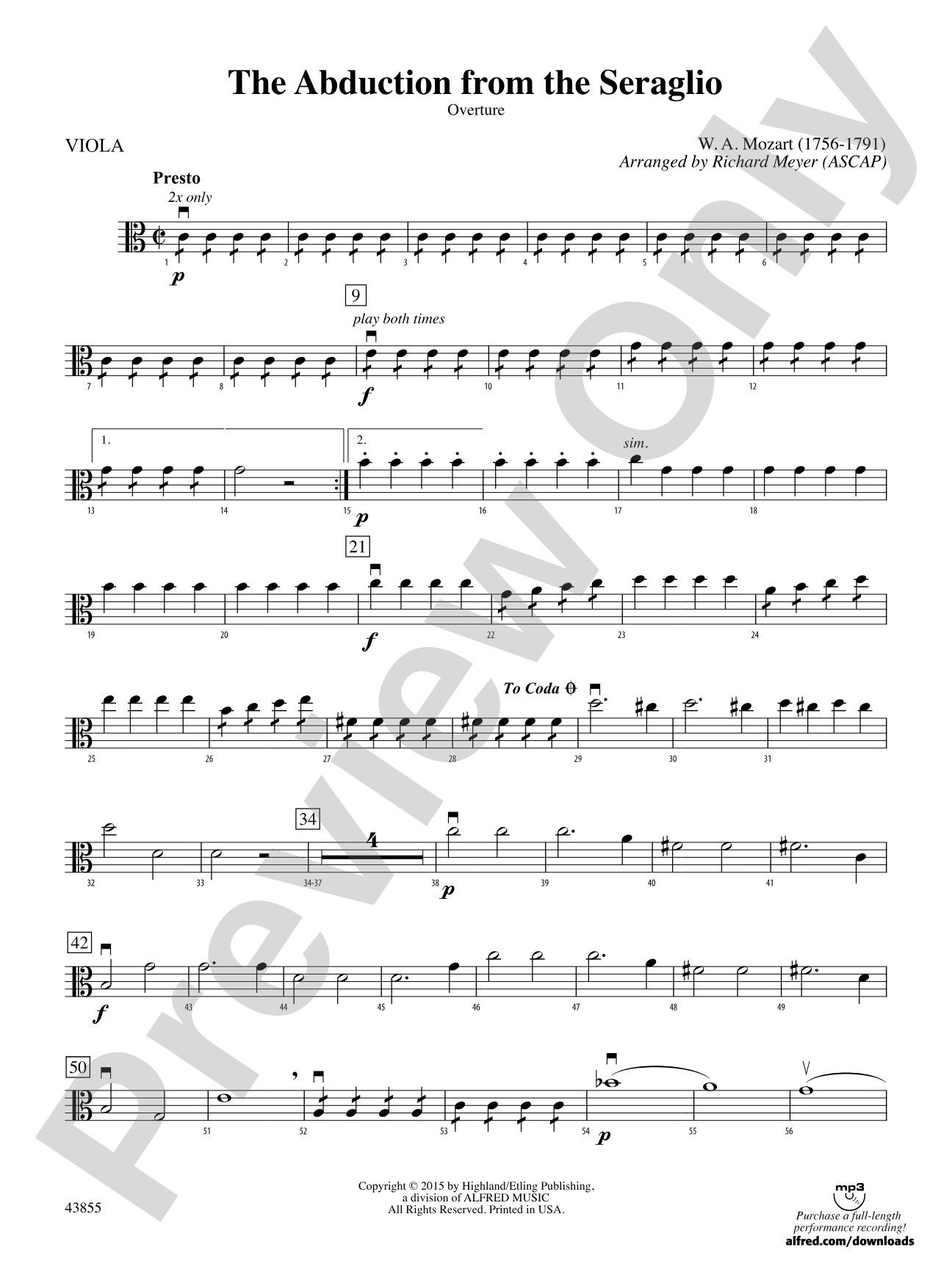 The Abduction from the Seraglio: Viola