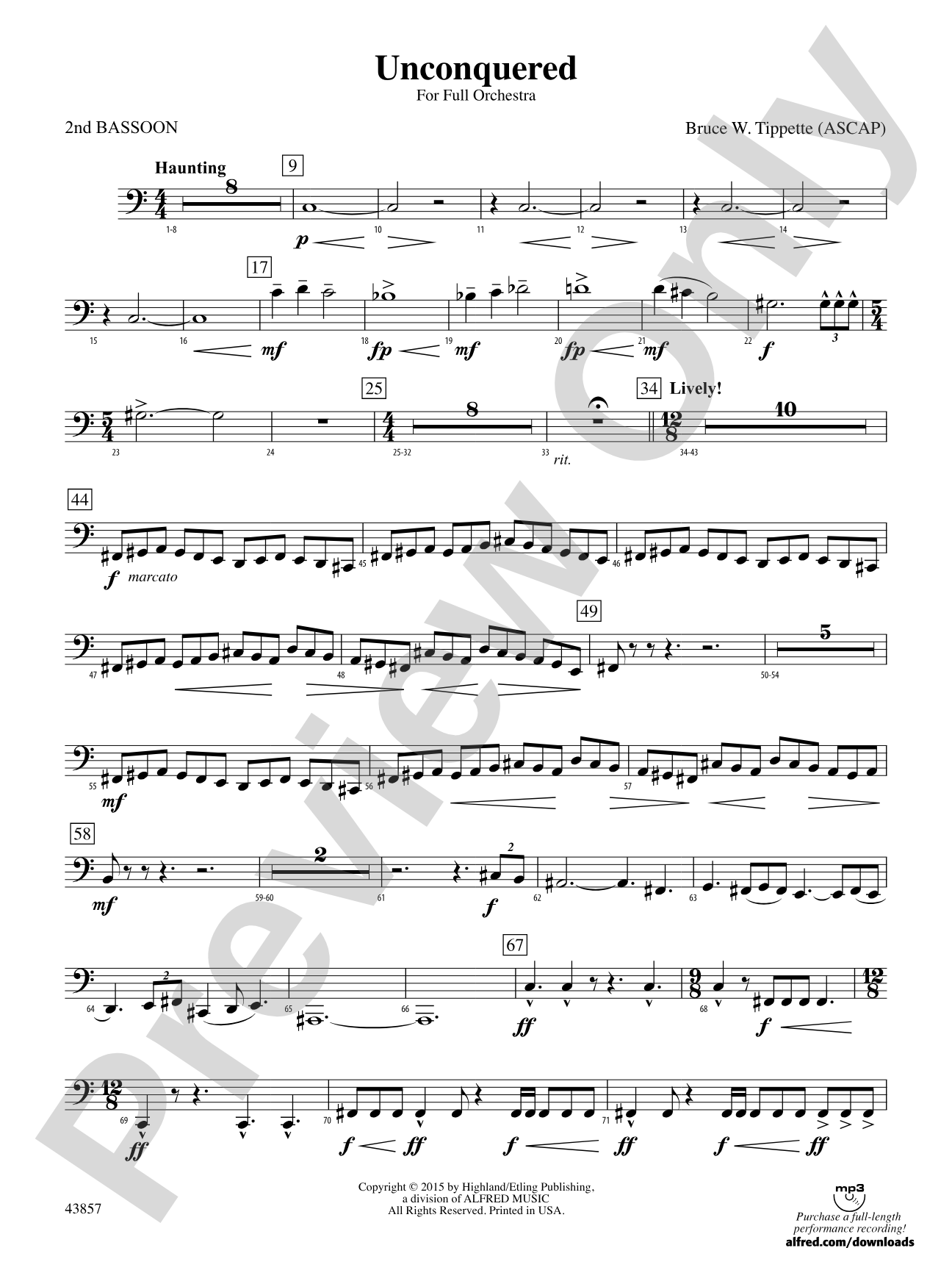 Unconquered: 2nd Bassoon