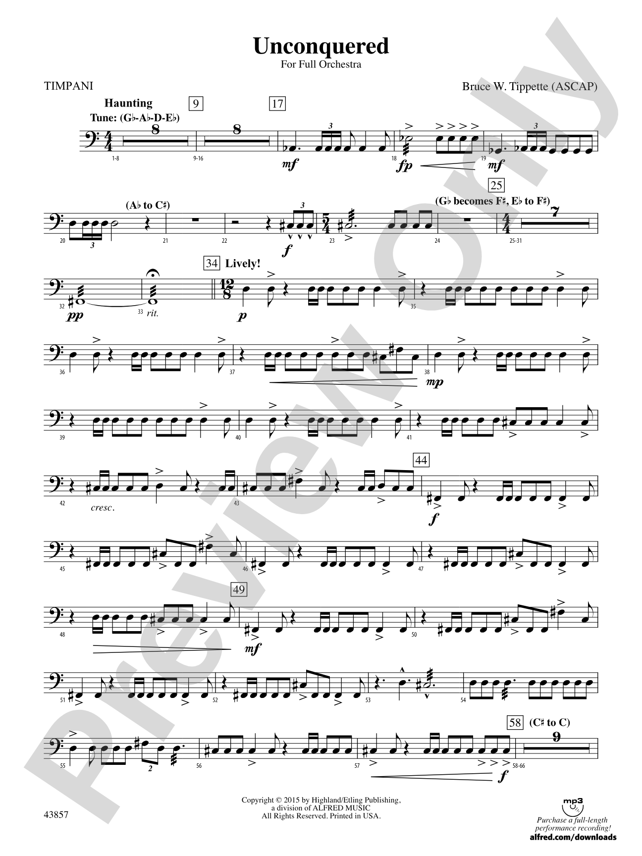 Unconquered: Timpani