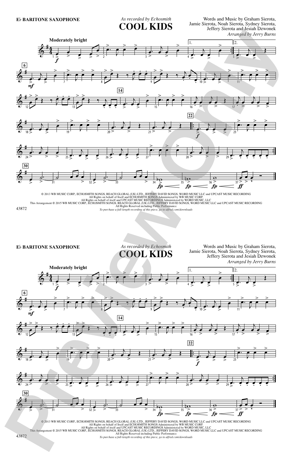 Cool Kids: E-flat Baritone Saxophone