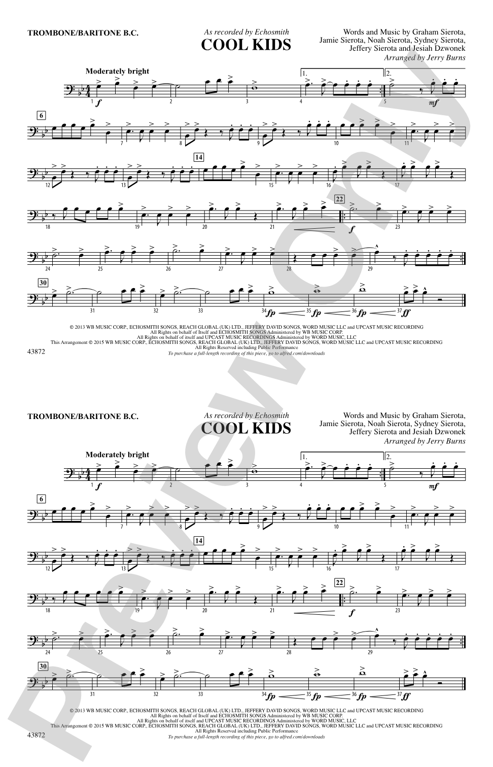 Cool Kids: Trombone/Baritone
