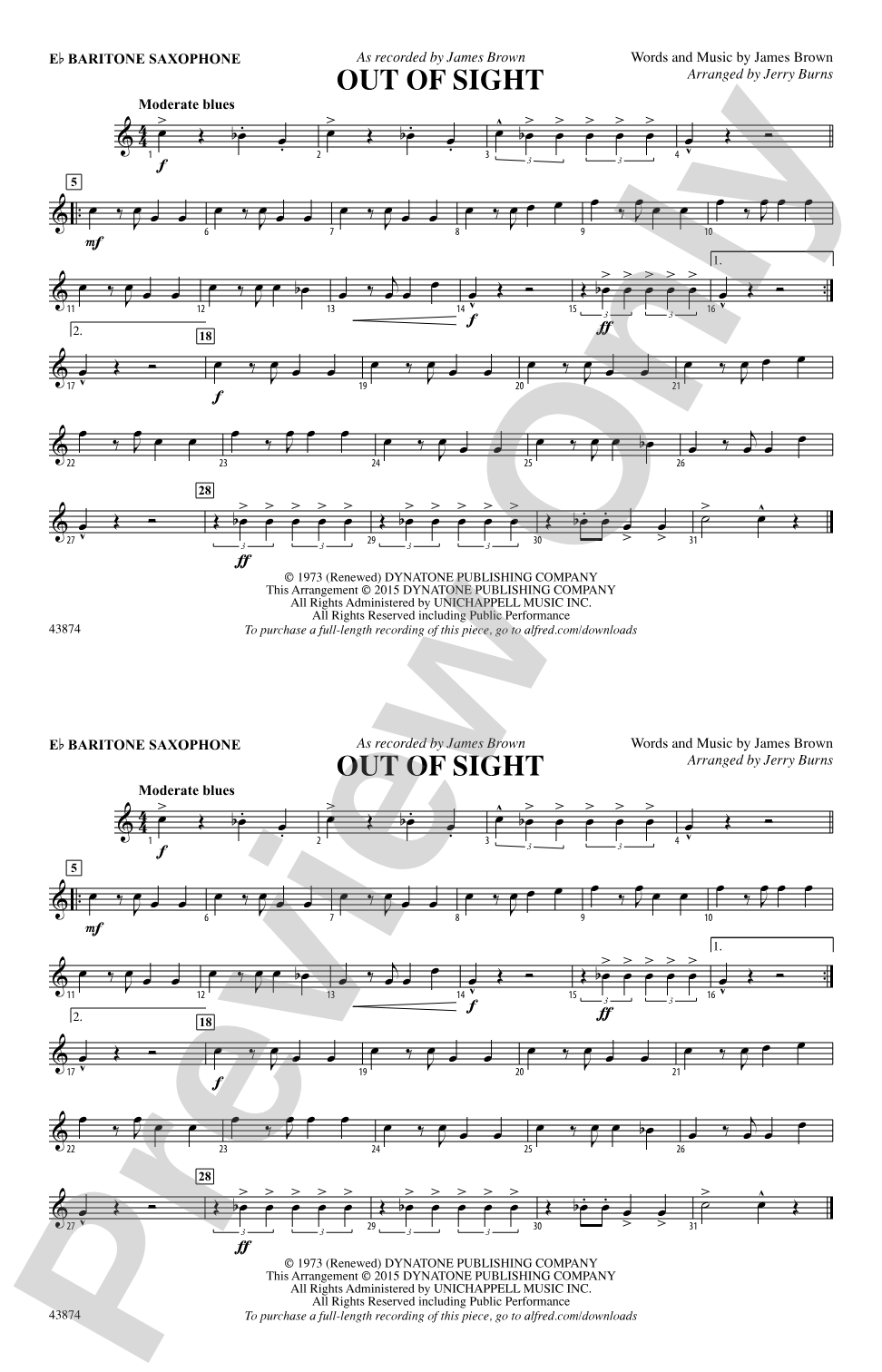 Out of Sight: E-flat Baritone Saxophone
