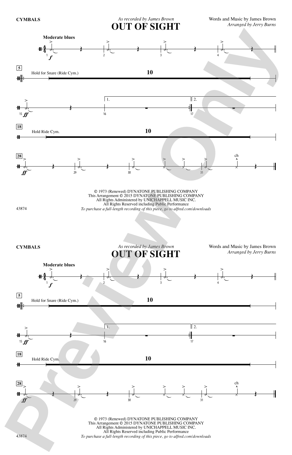 Out of Sight: Cymbals