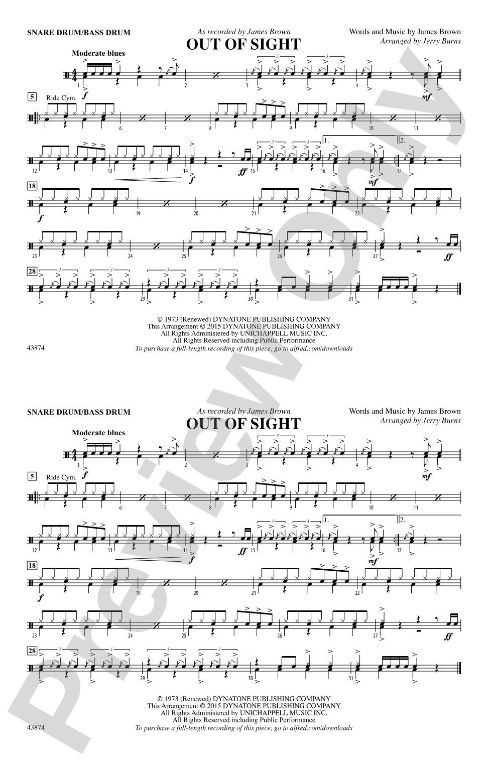 Out of Sight: Snare Drum/Bass Drum