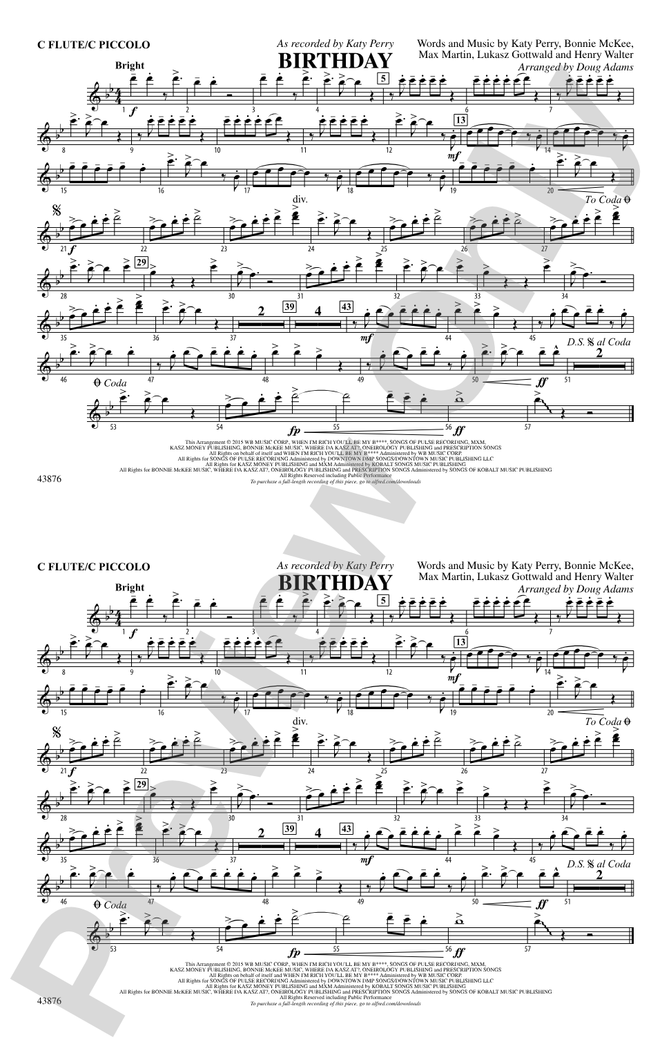 Birthday: Flute