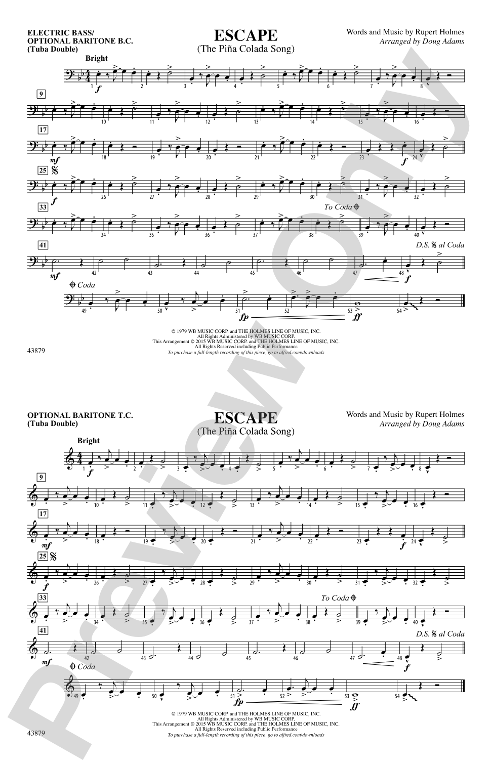 Escape (from Guardians of the Galaxy): Electric Bass