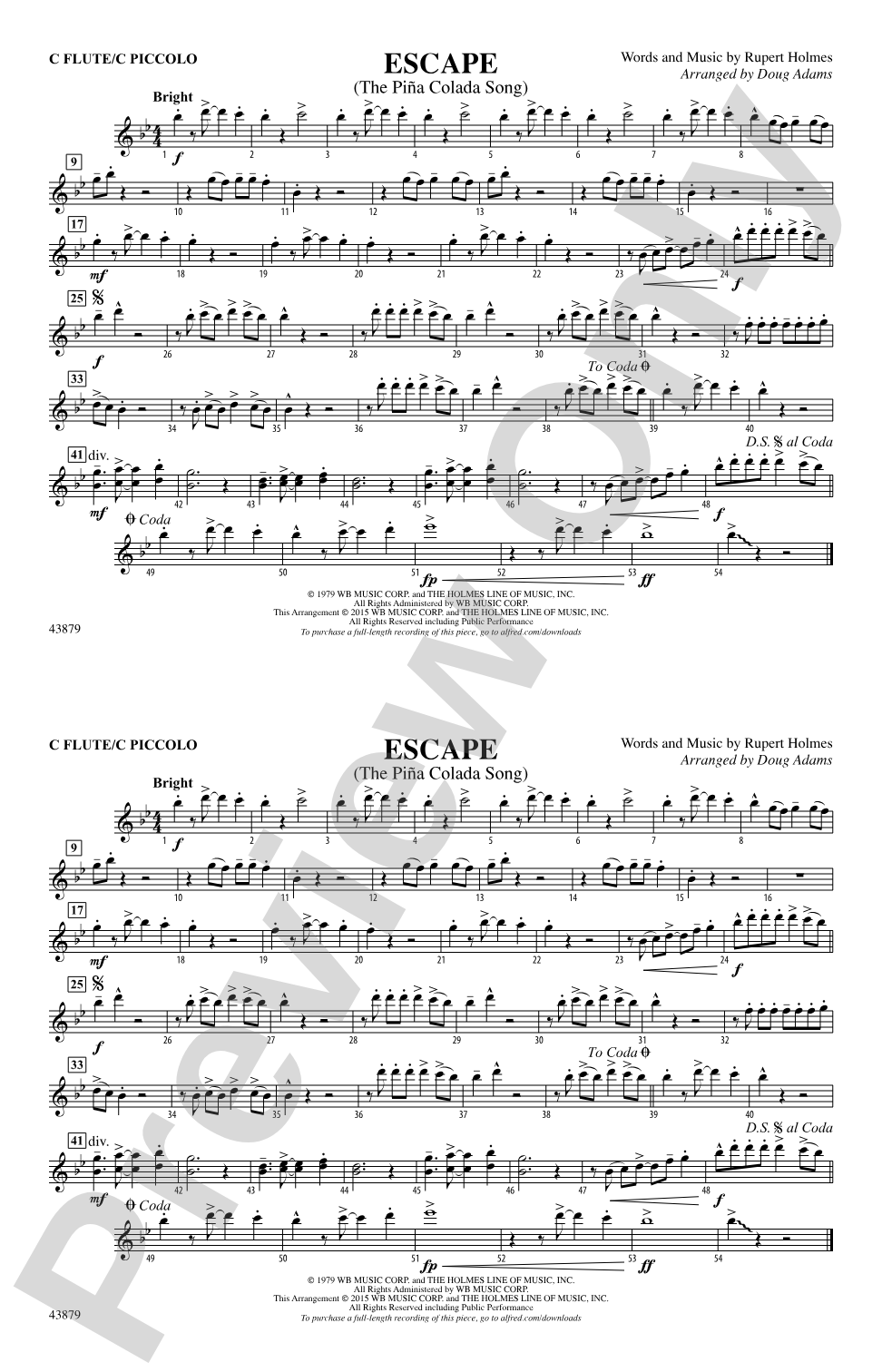 Escape (from Guardians of the Galaxy): Flute