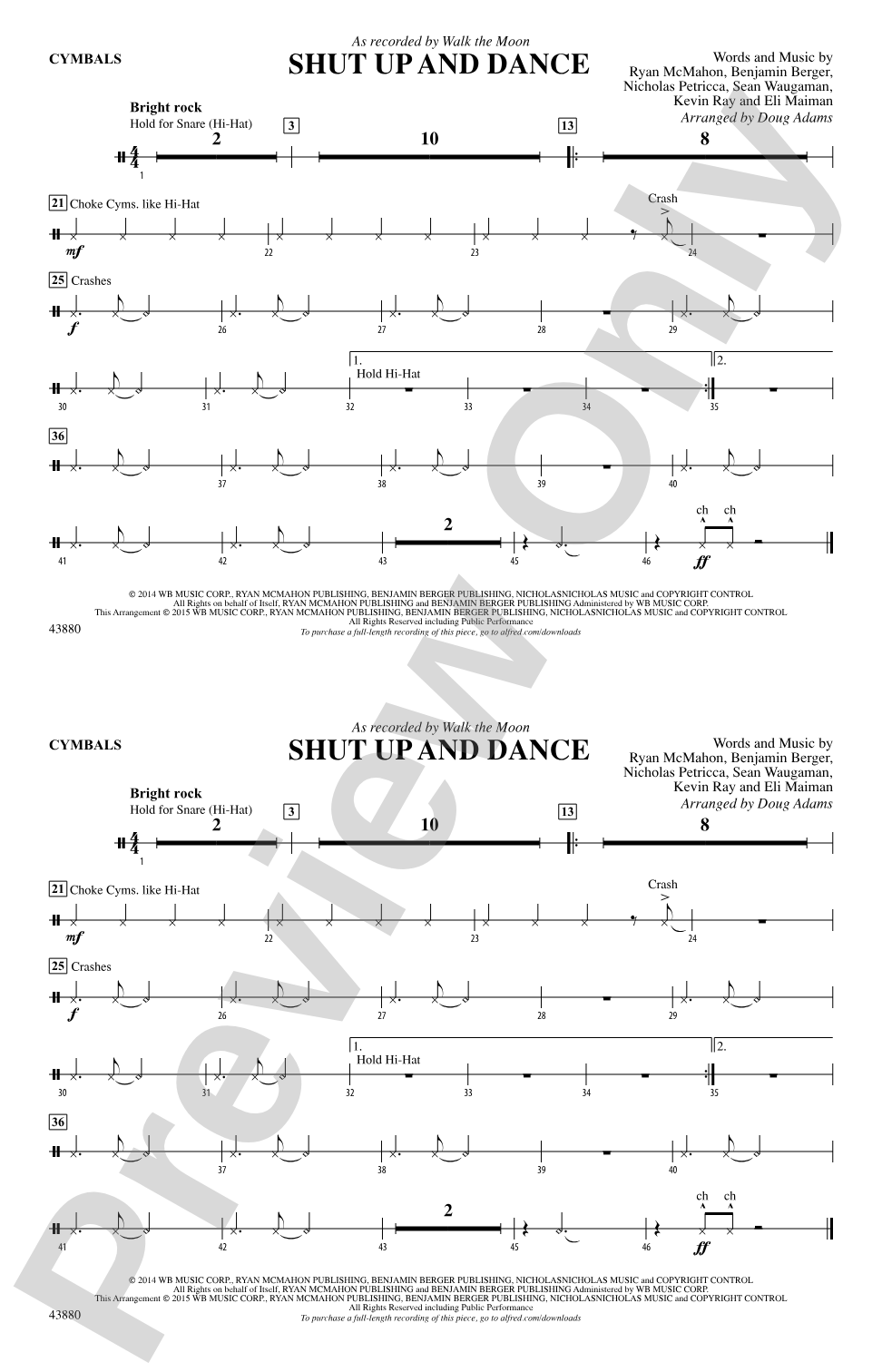 Shut Up and Dance: Cymbals